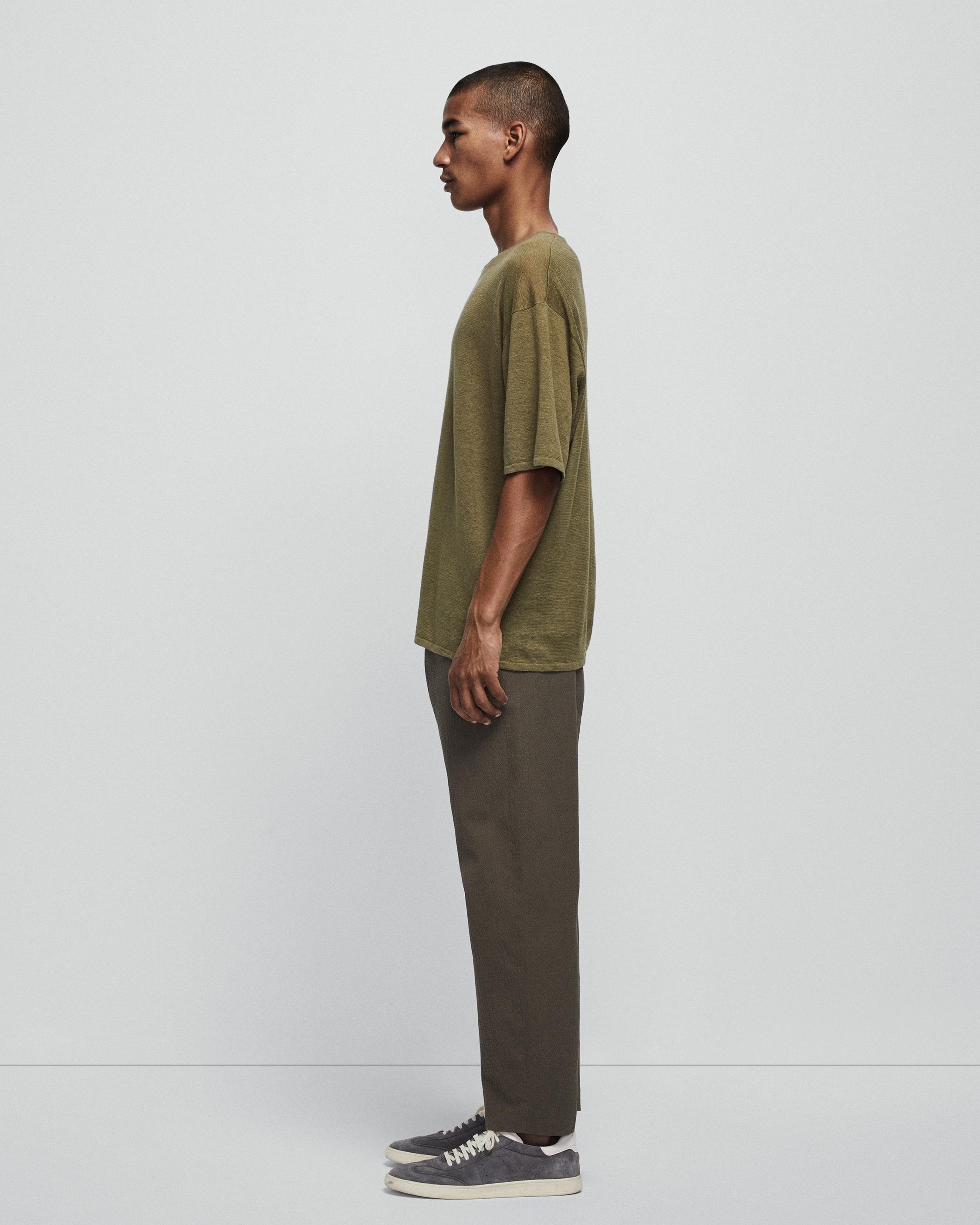 Kerwin Linen Short Sleeve Crew
Relaxed Fit Shirt - 5