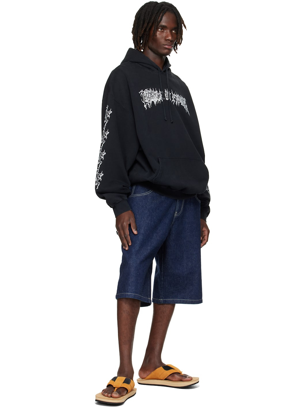 Black Cradle of Filth Logo Oversized Hoodie - 4