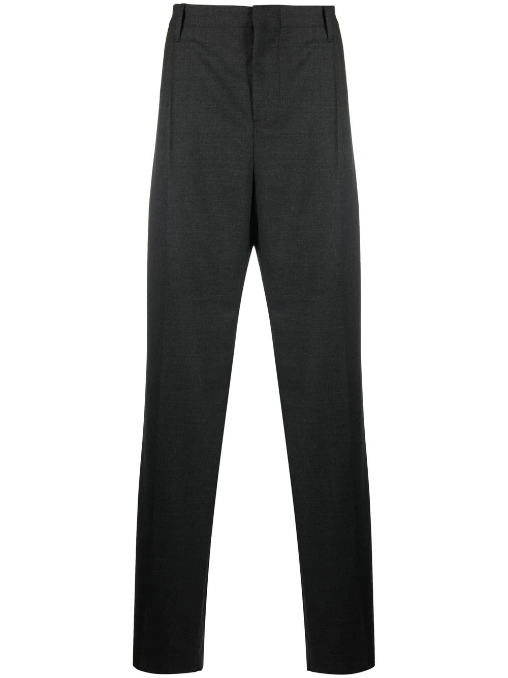 high-rise straight-leg trousers - 1