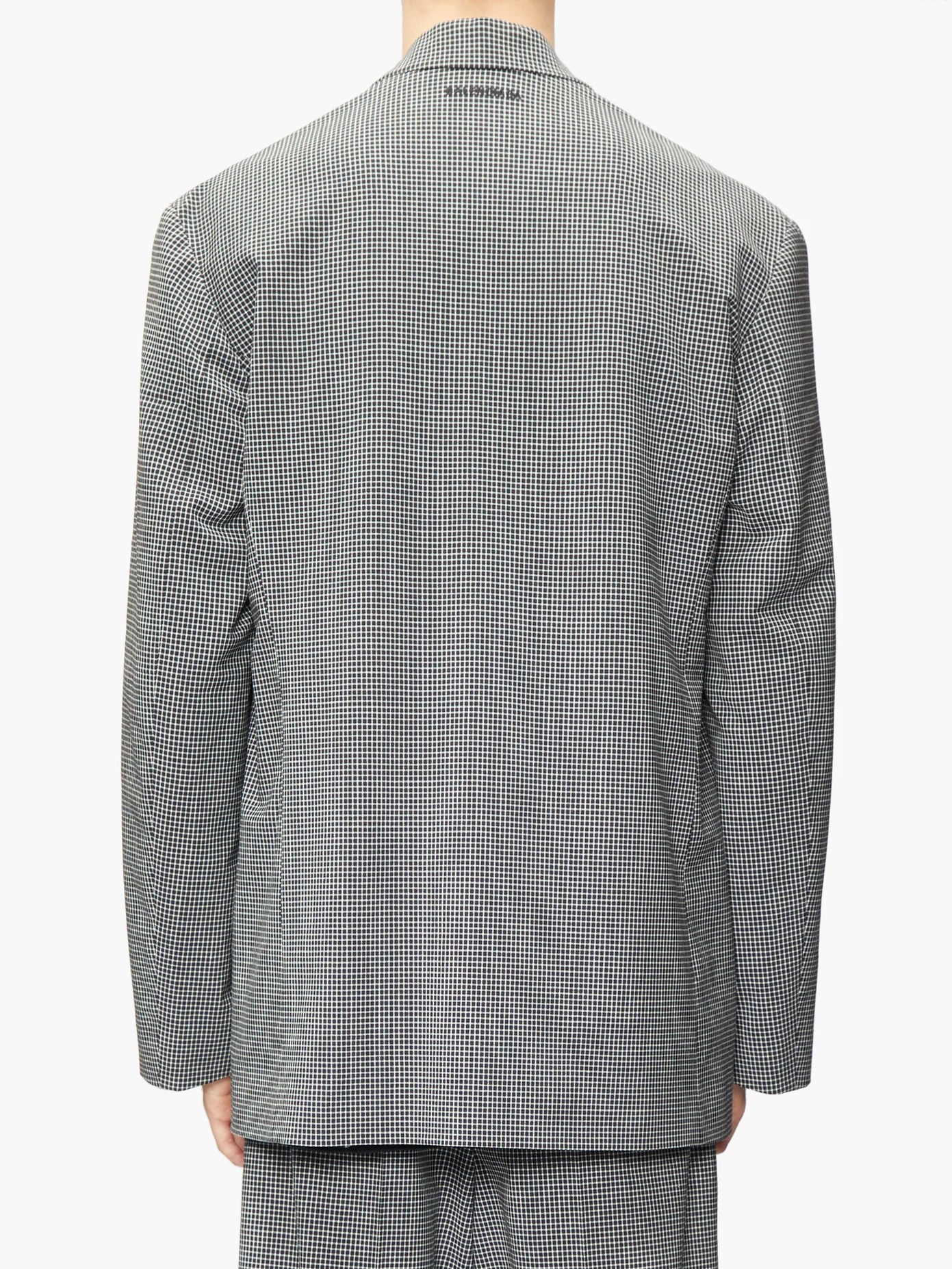 Oversized wool-blend twill suit jacket - 5