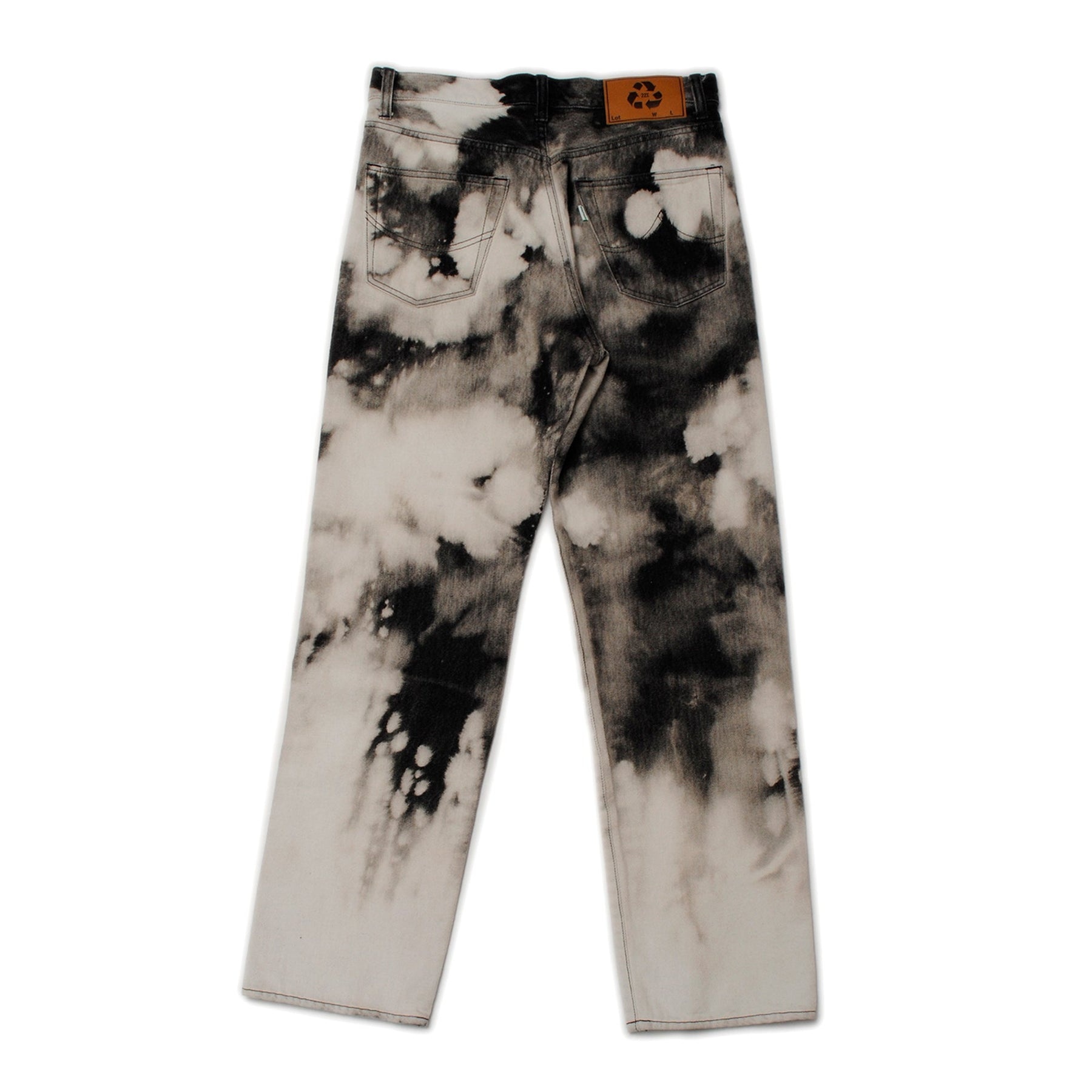 RECYCLE PUNK DENIM PANTS / BLK - 2