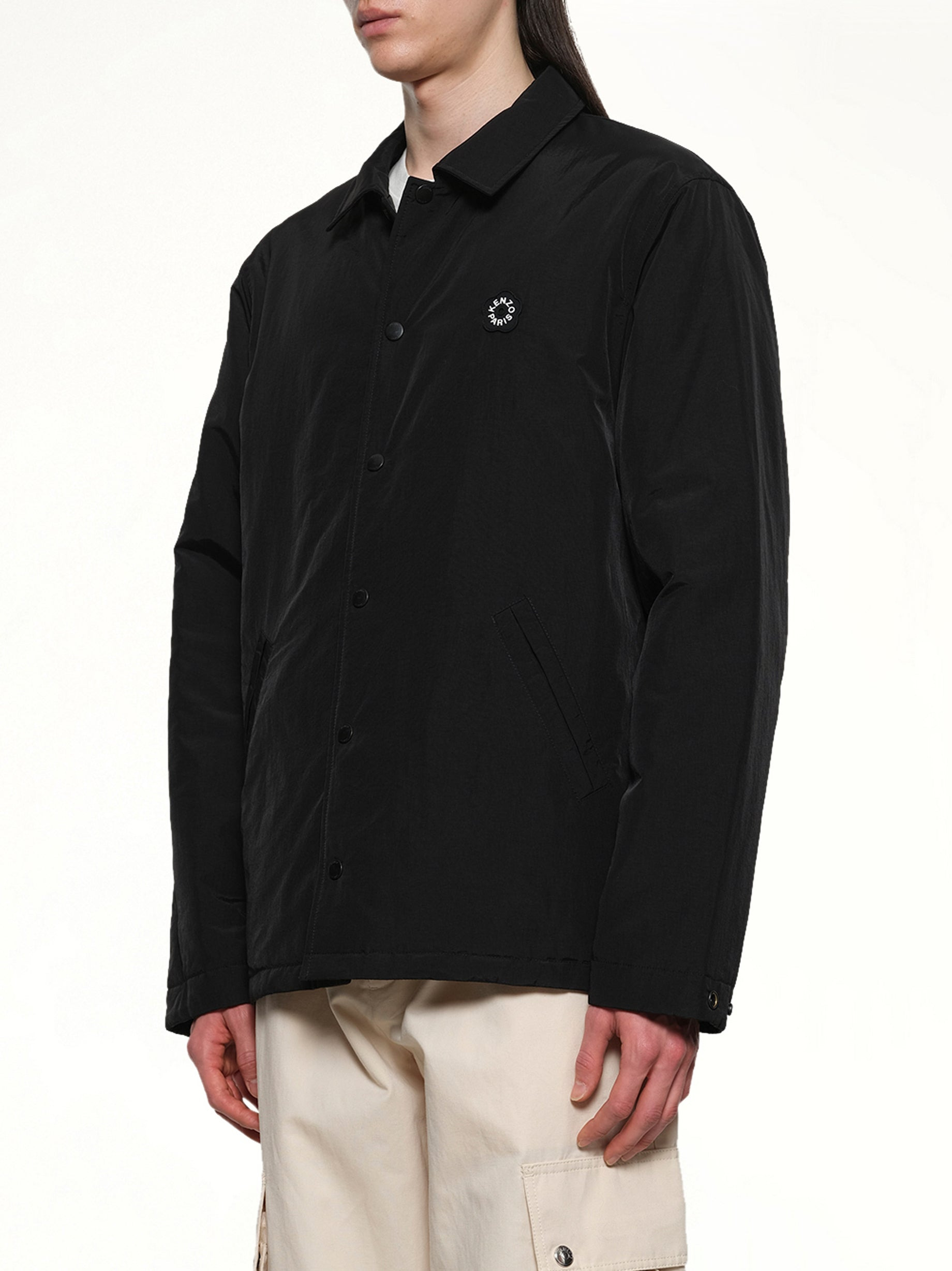 Boke Flower 2.0 Reversible Heavy Coach Jacket in Black - 3