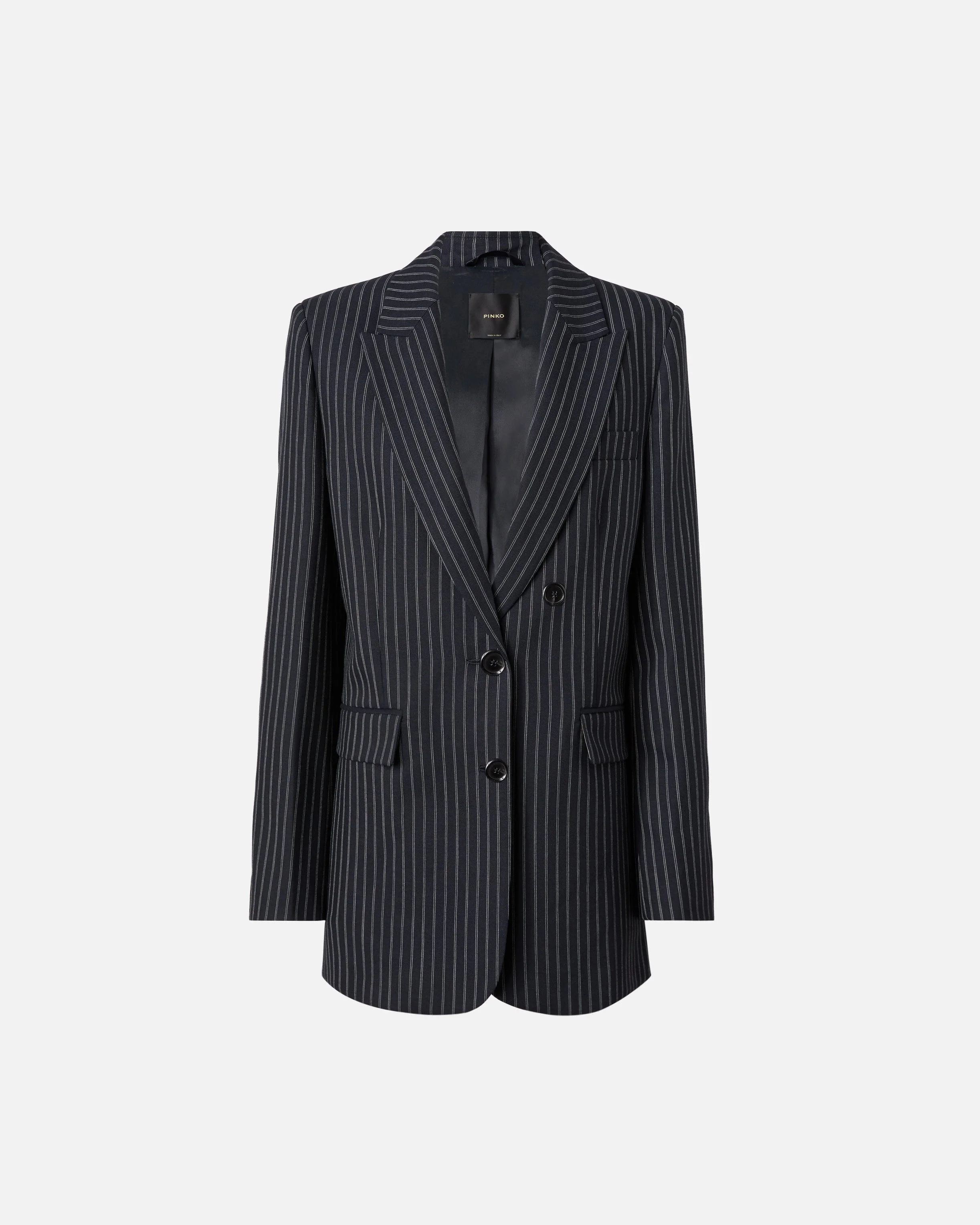 PINSTRIPED WOOL-BLEND JACKET - 1