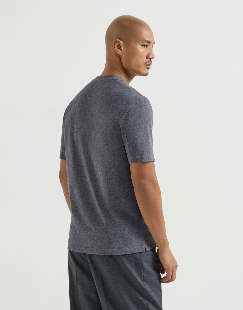 Cotton jersey crew neck T-shirt with print 3