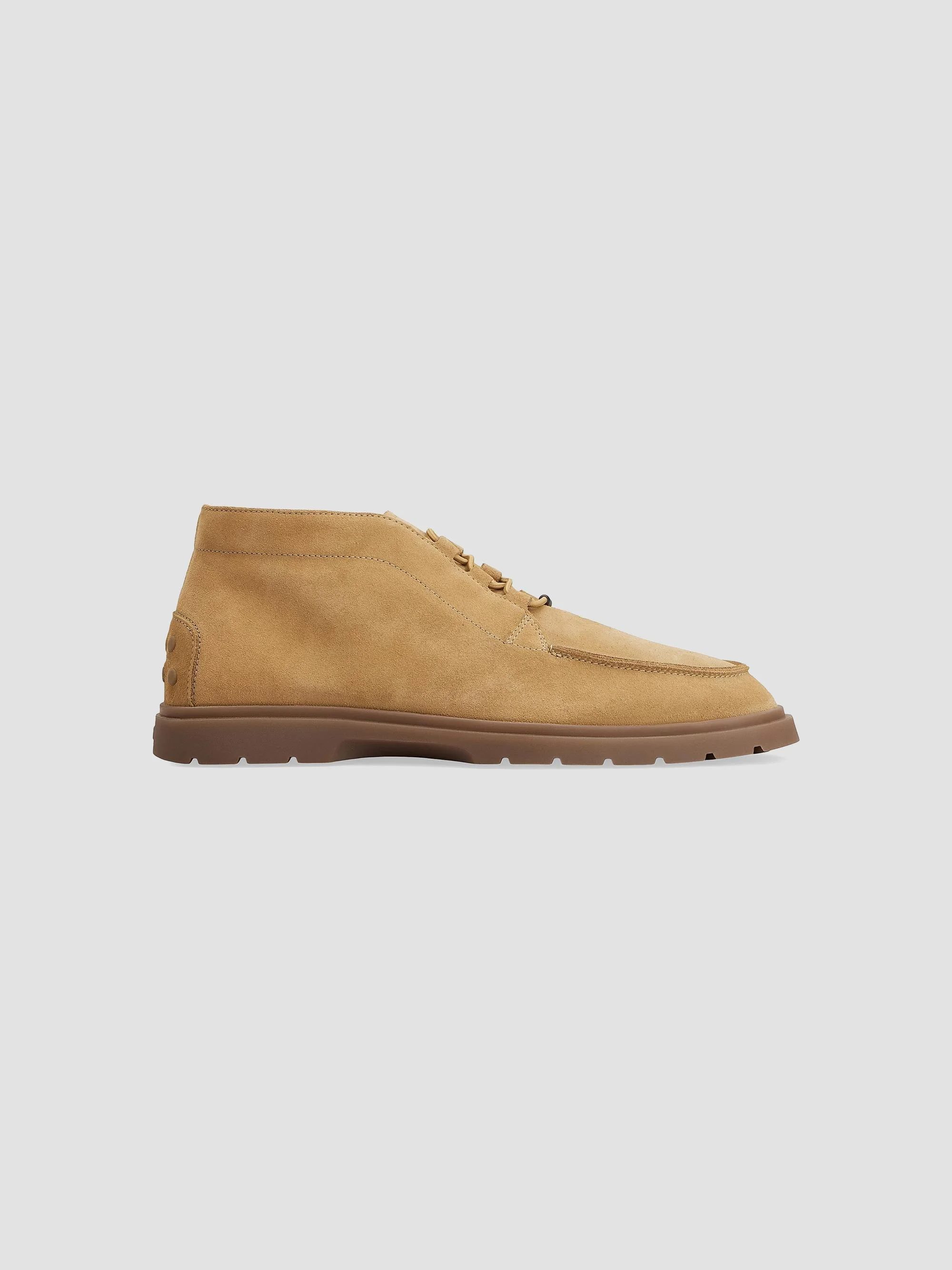 Men's Suede Desert Boots - Light Beige - 1
