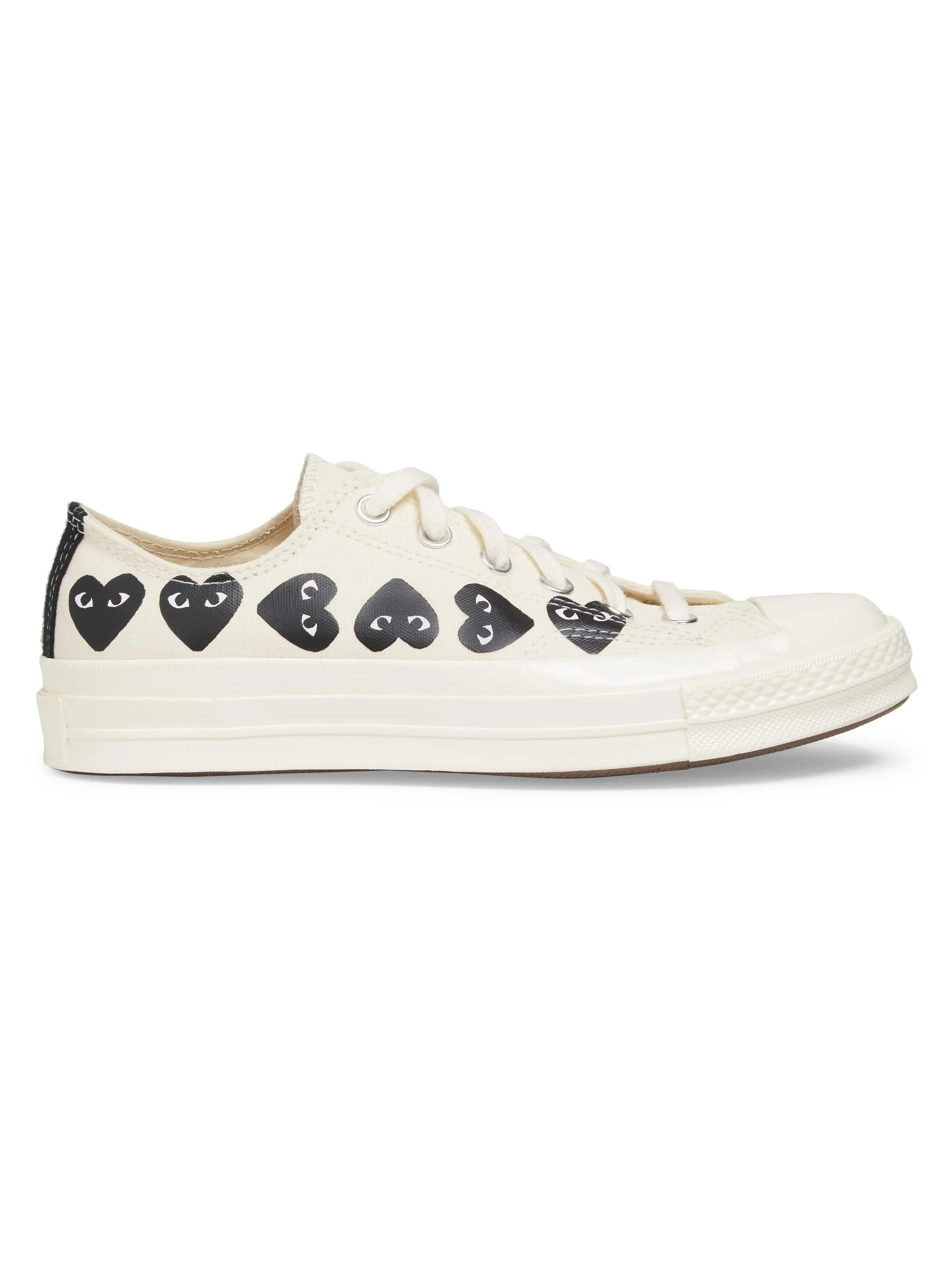 Women's CdG PLAY x Converse Women's's Chuck Taylor All Star Heart Low-Top Sneakers - White - 1
