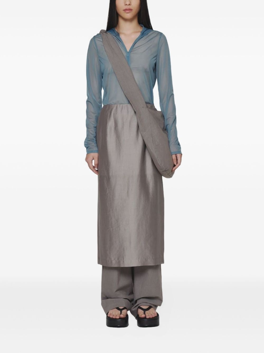 dart-detailing midi skirt - 2