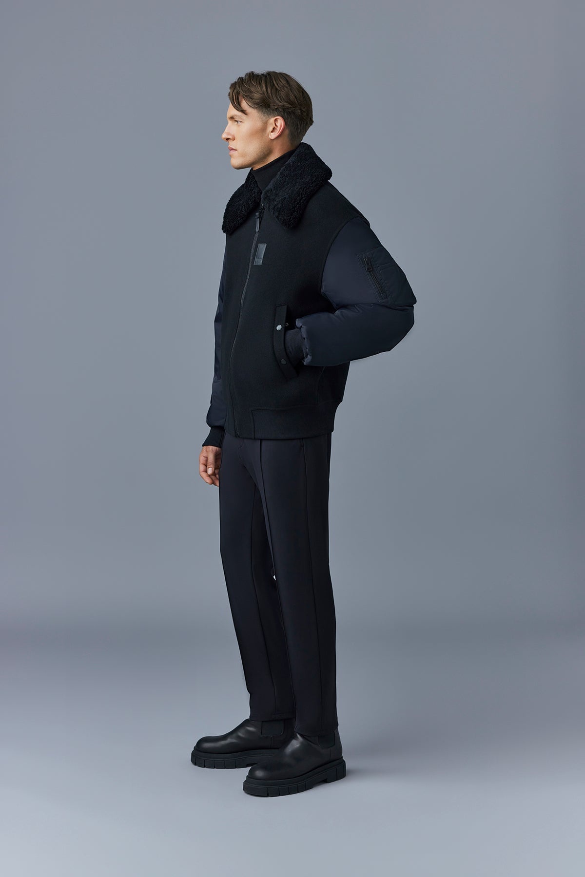 LEONARD wool bomber jacket - 5