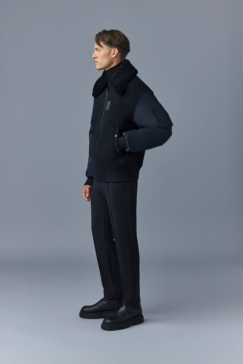 LEONARD wool bomber jacket 5