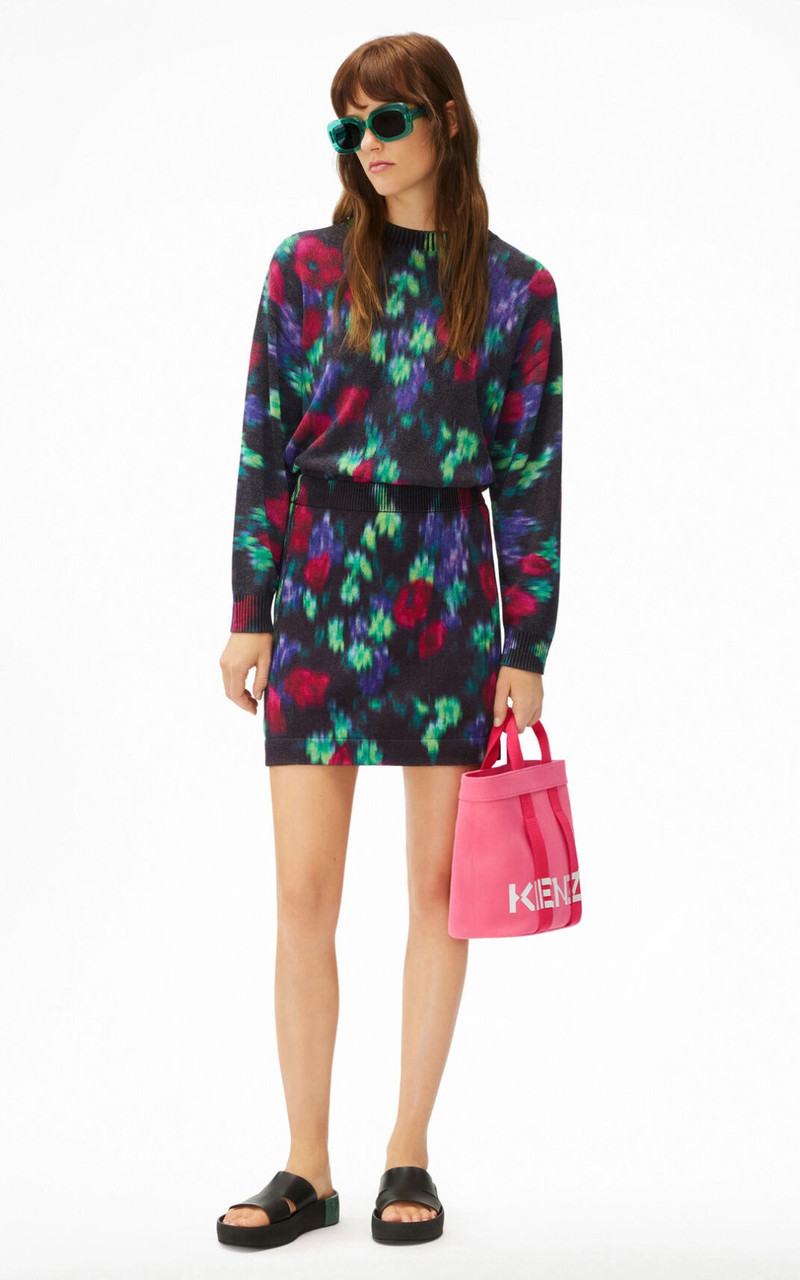 KENZO 'Blurred Flowers' miniskirt outlook