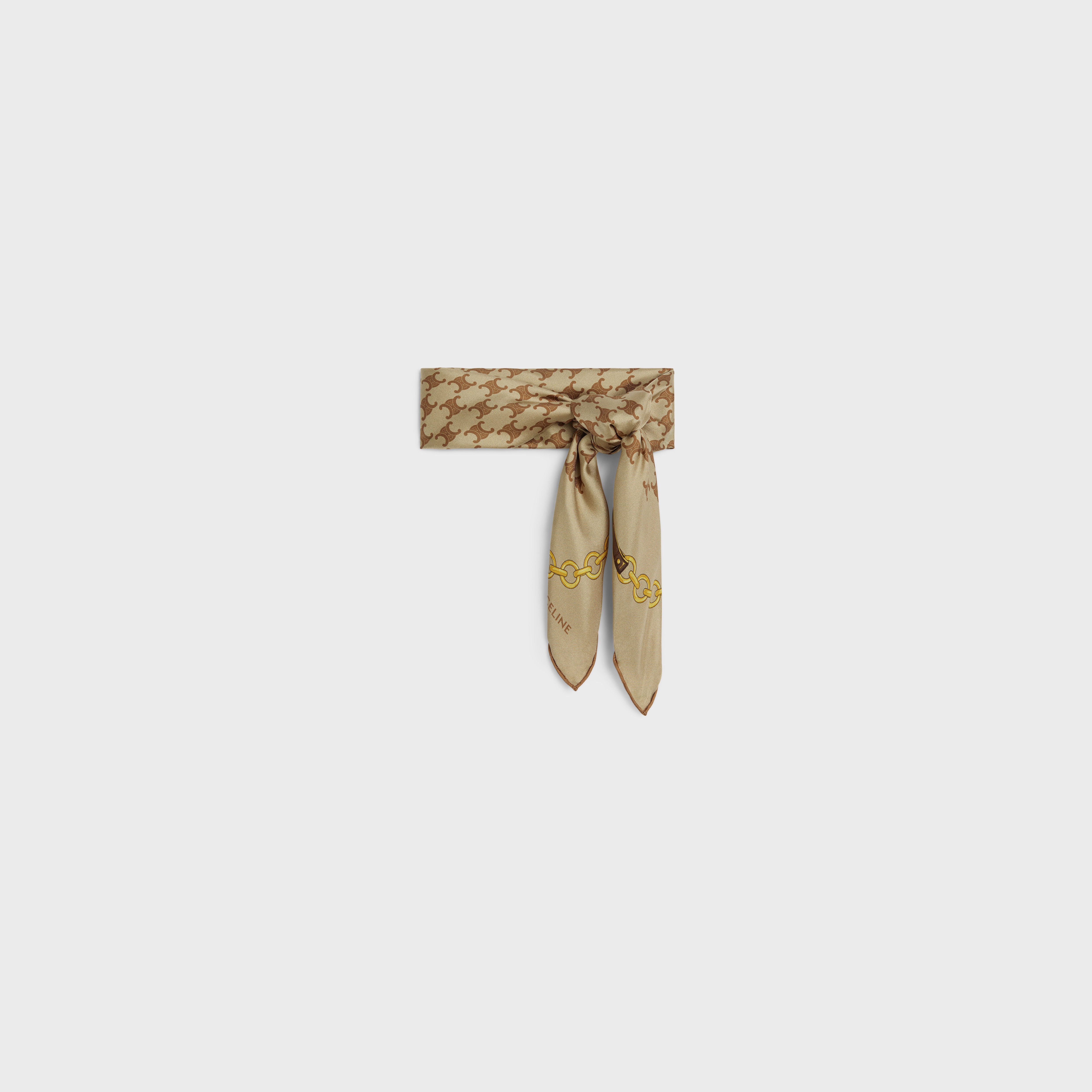 [CELINE]セリーヌ BANDANA IN COTTON AND SILK Celine Paris Handkerchief Cotton Multicolor Bandana Dot