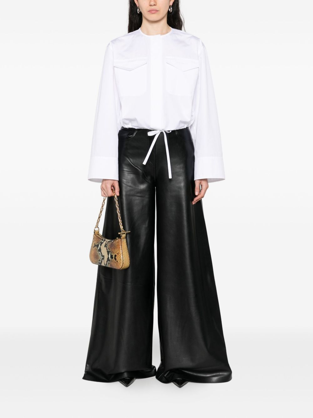 pocket drawstring shirt - 2