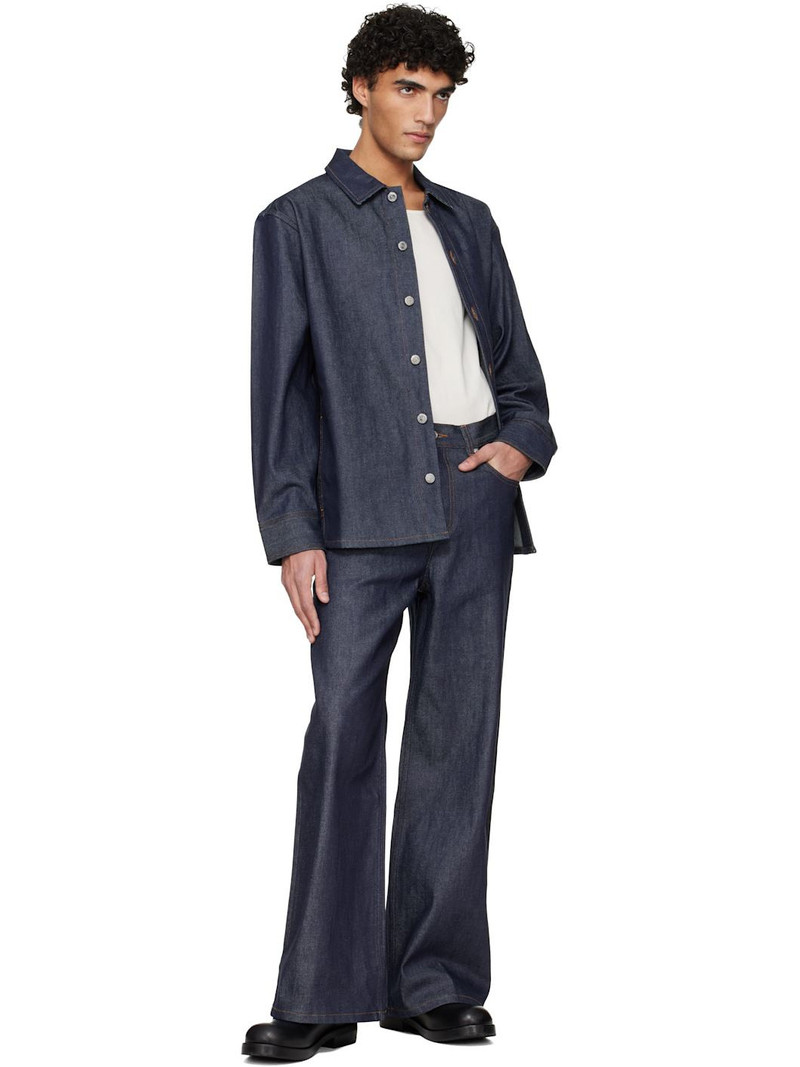 A.P.C. Navy Japanese Denim Jacket outlook