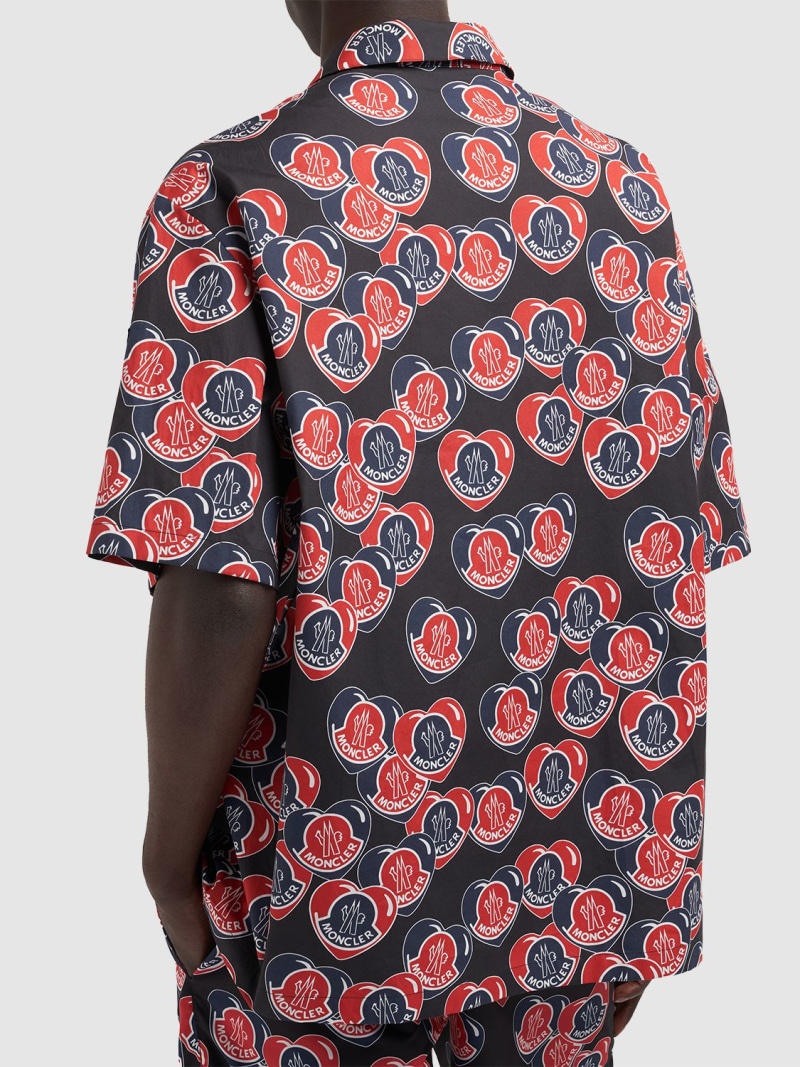 Heart printed cotton poplin shirt - 3
