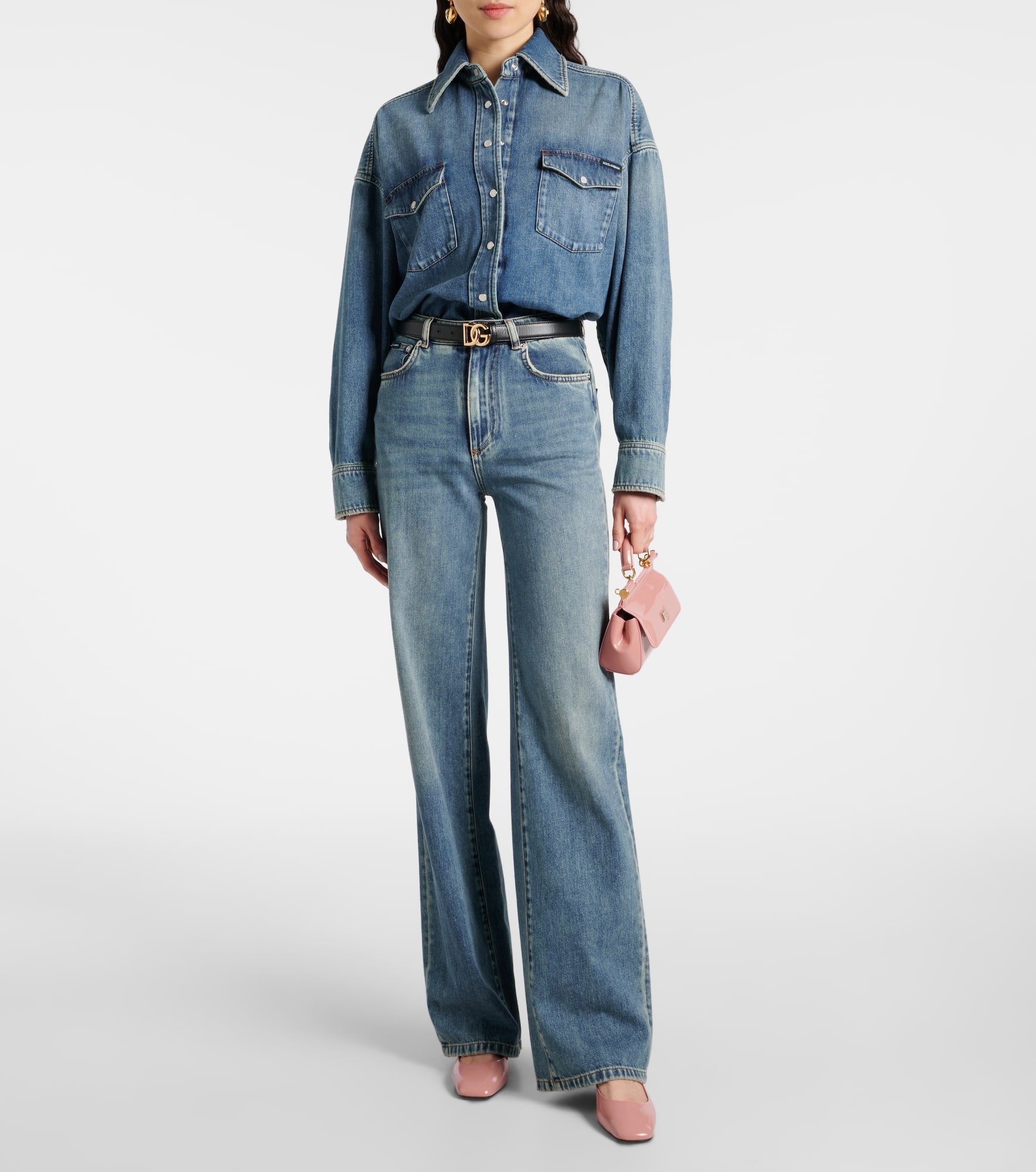 High-rise wide-leg jeans - 2