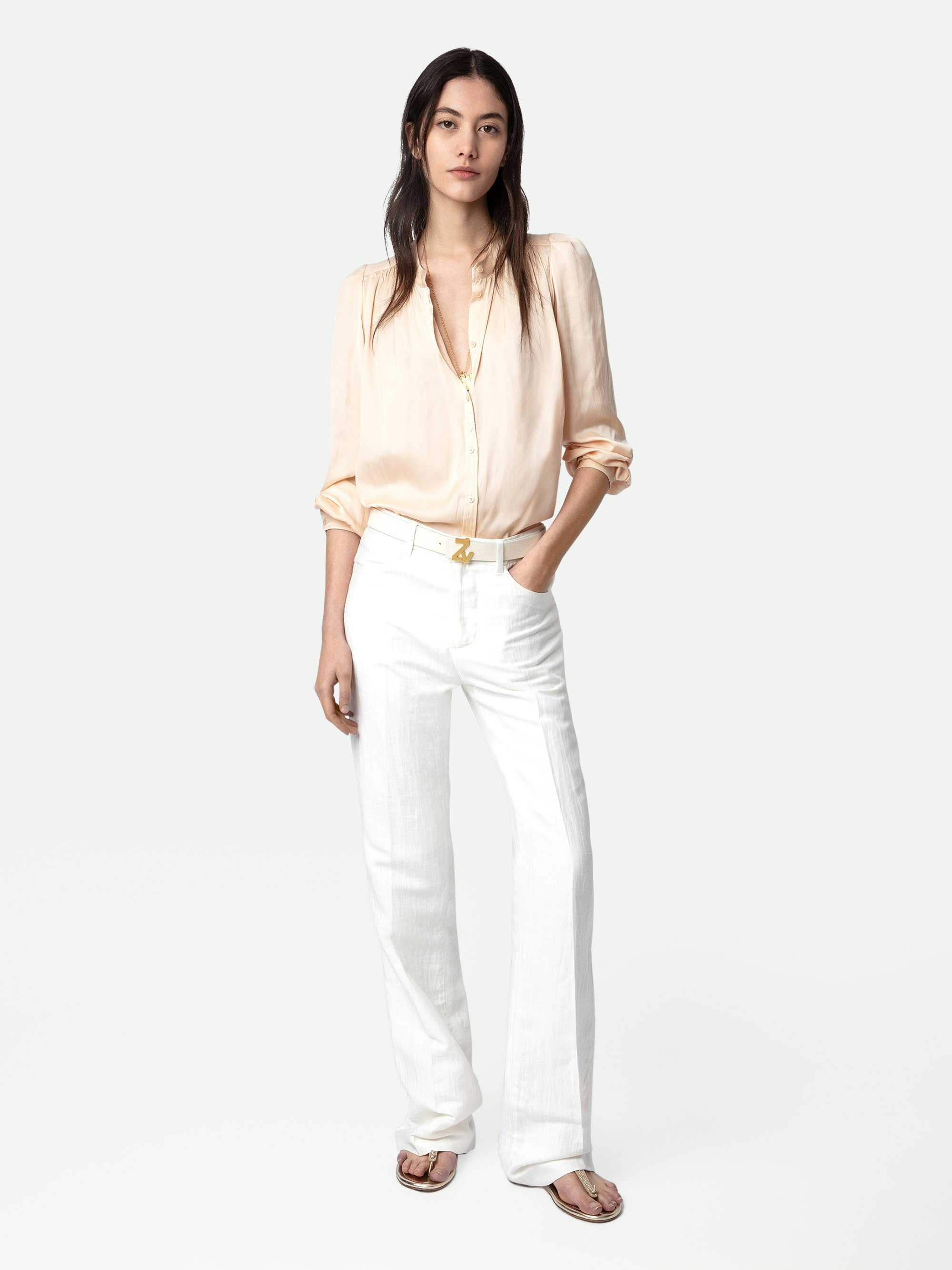 Tchin Satin Blouse - 2