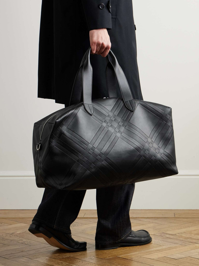 Burberry Embossed Full-Grain Leather Weekend Bag outlook