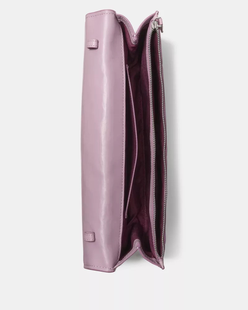 Deco Glazed Leather Soft Shoulder Bag 5