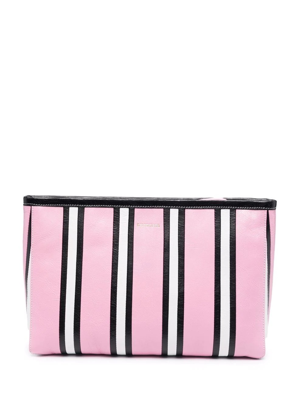 Barbes striped clutch bag - 1