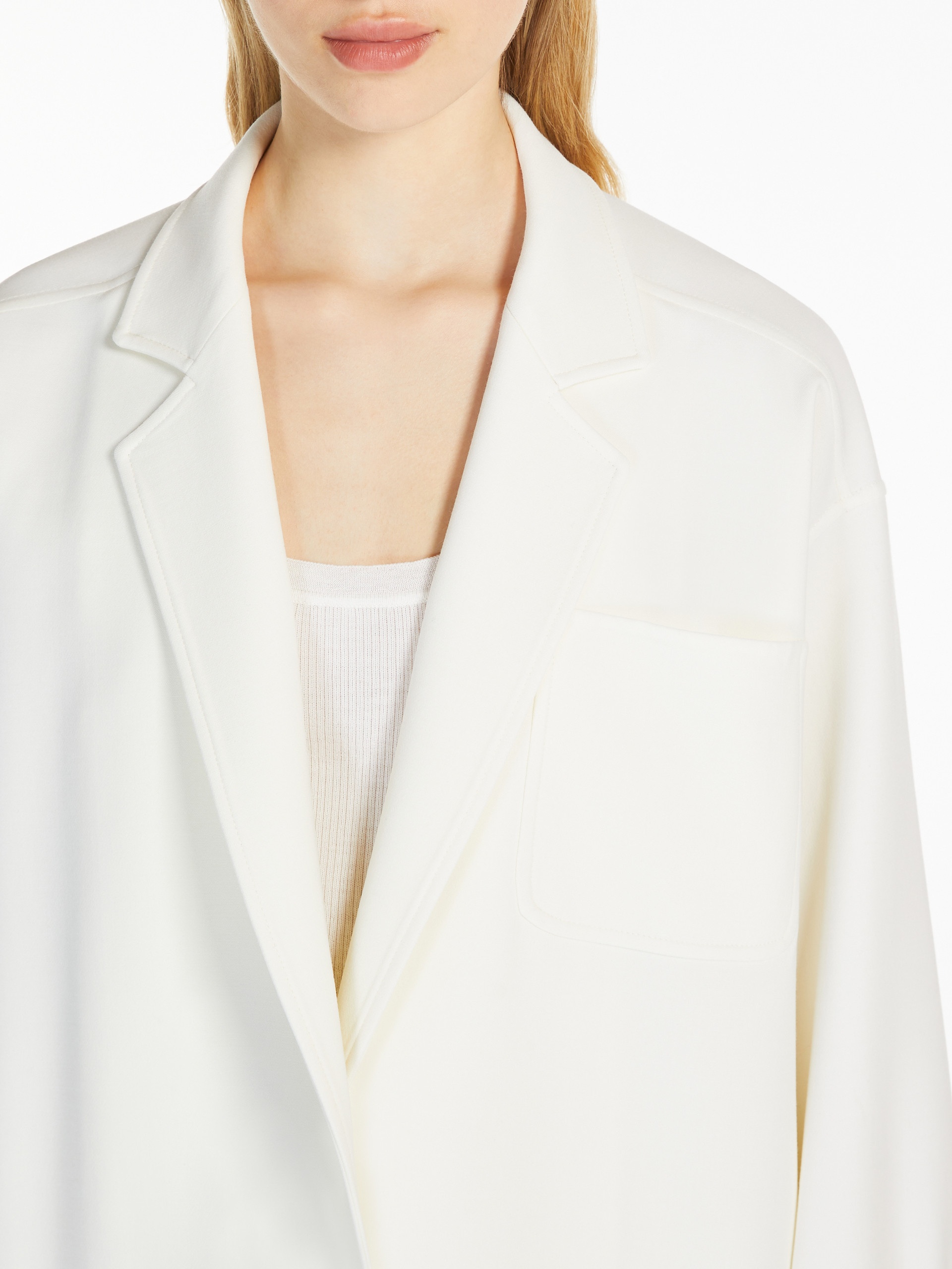 ORLAYA Oversize stretch-wool canvas jacket - 5