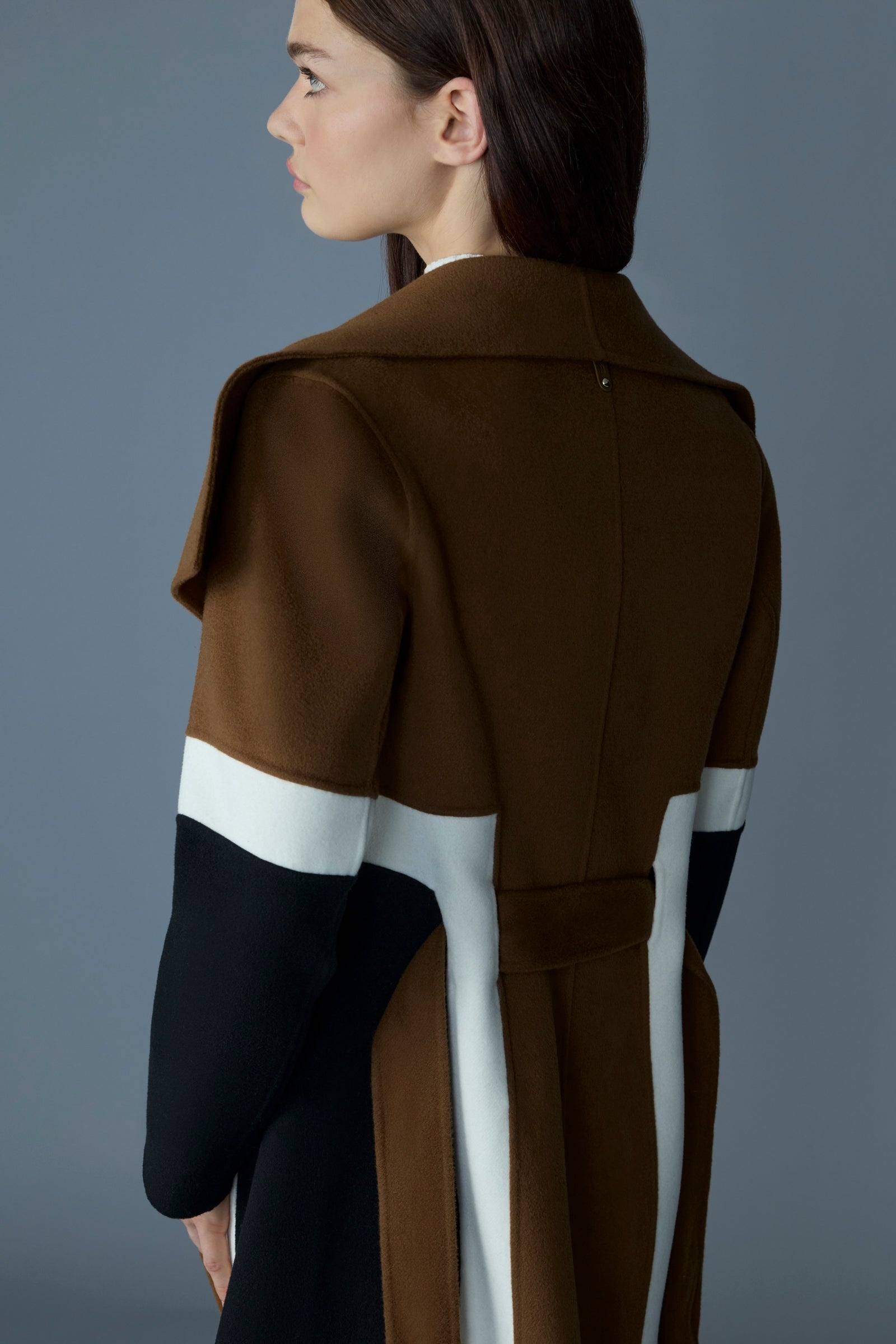 ●MACKAGE●NYRIE ニーリー ベルト付きロングウールコート MACKAGE NYRIE Long Wool Coat with Sash Belt | REVERSIBLE