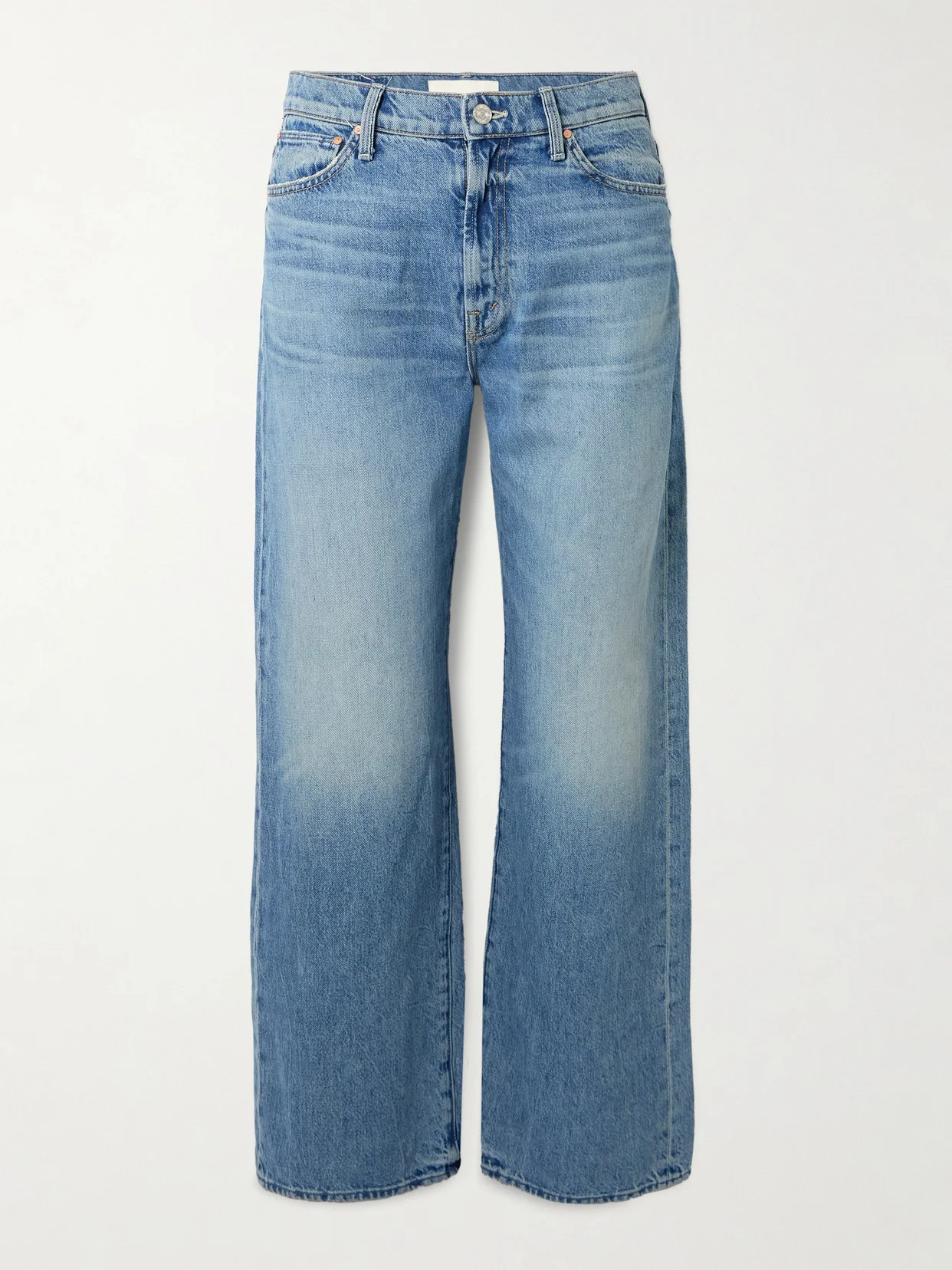The Dodger Flood Embroidered Mid-rise Straight-leg Jeans - 1