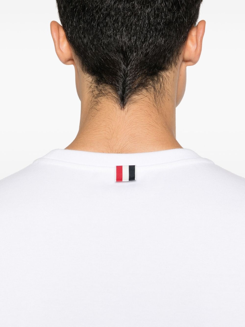 RWB stripe cotton T-shirt - 5