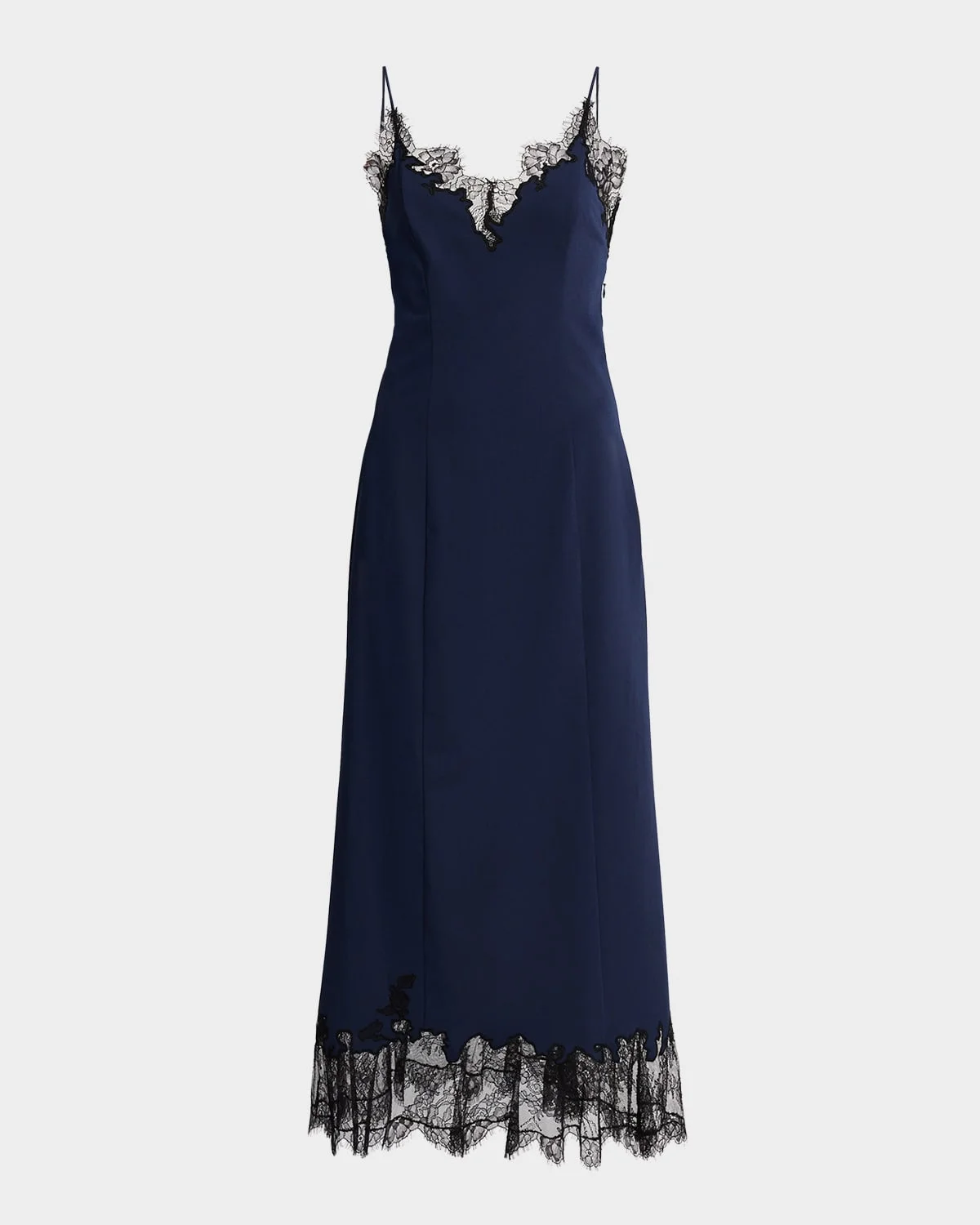 Nadia Lace-Trimmed Midi Dress - 1