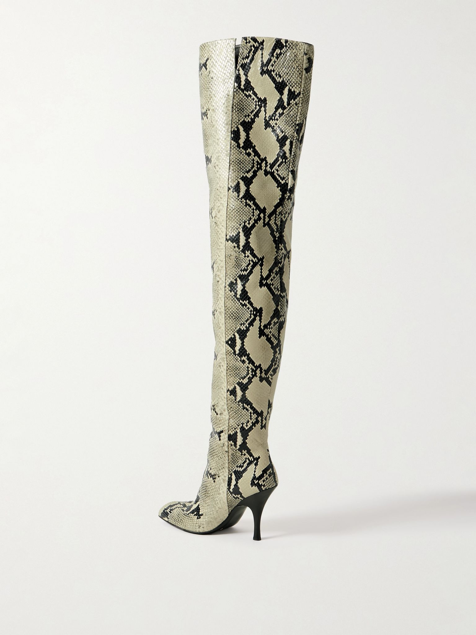 Colt snake-effect leather over-the-knee boots Snake print - 3