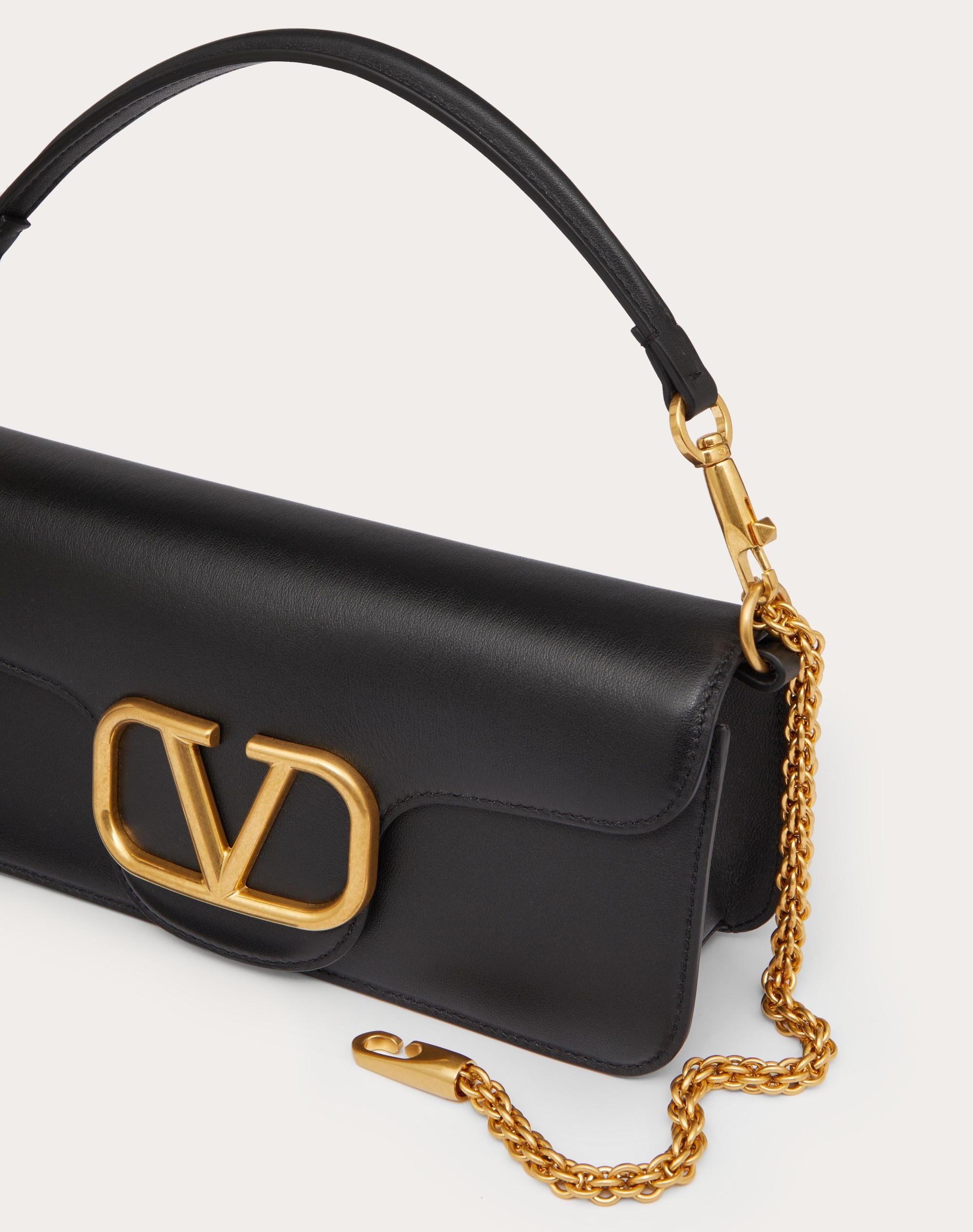 VALENTINO GARAVANI LOCÒ CALFSKIN SHOULDER BAG - 7