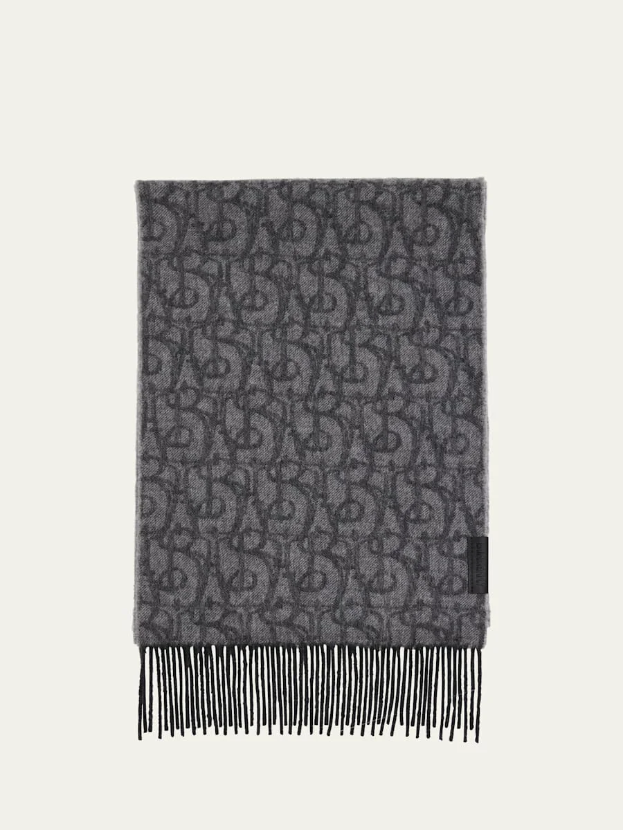 Men's B Charm Cashmere Scarf - 1