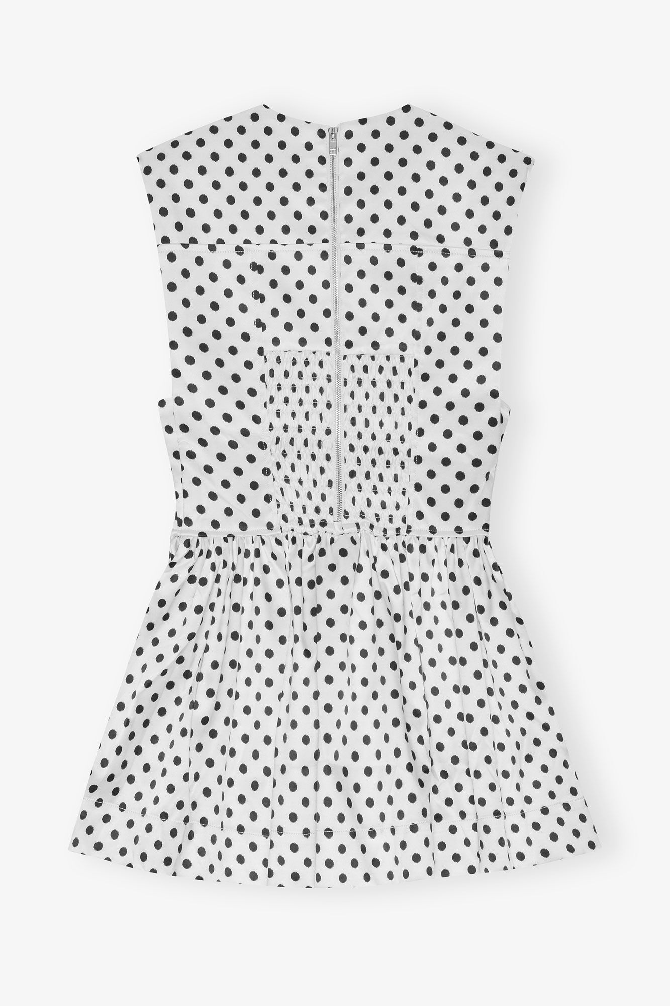 POLKA-DOT SATIN CORSET MINI DRESS - 6