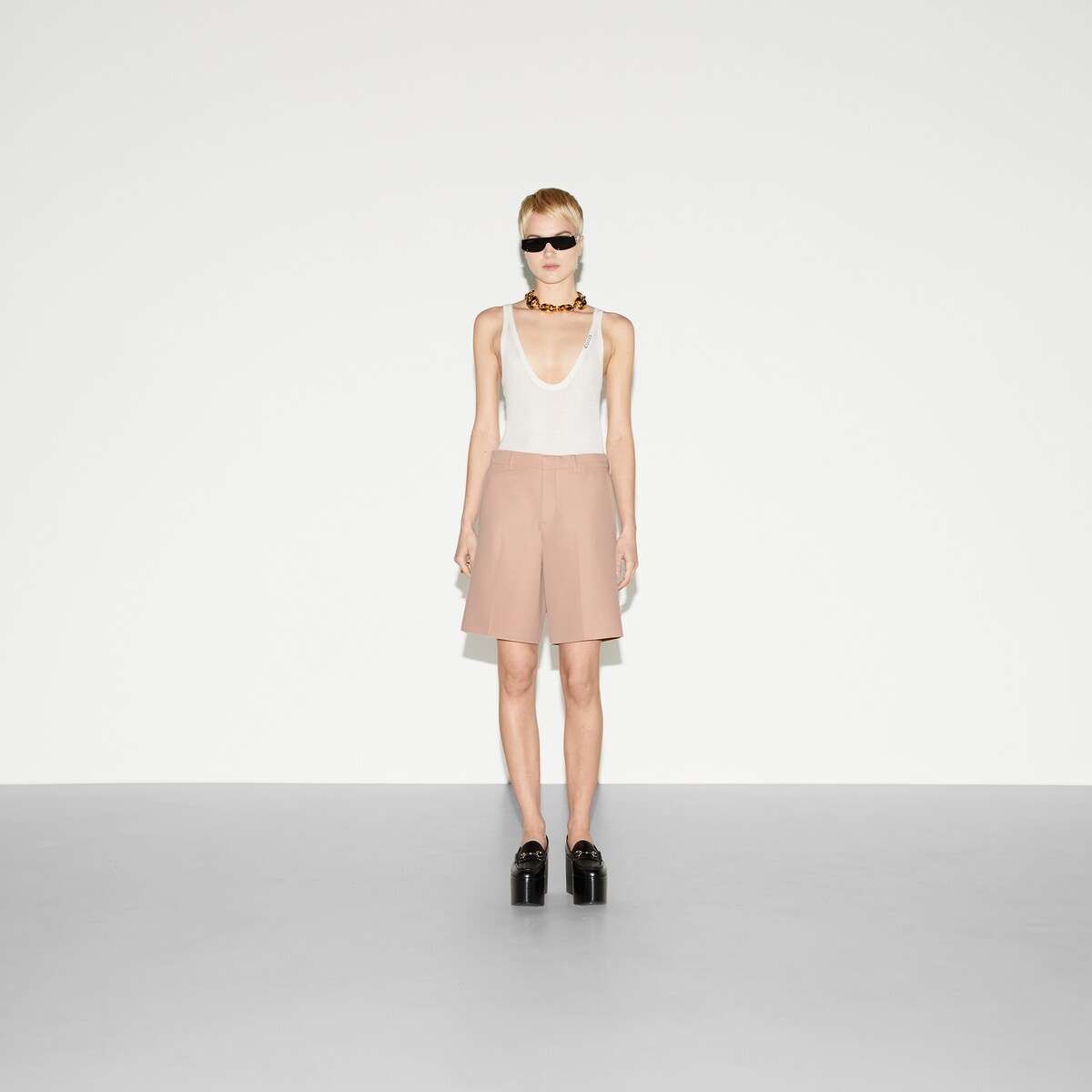 Wool mohair bermuda shorts - 2