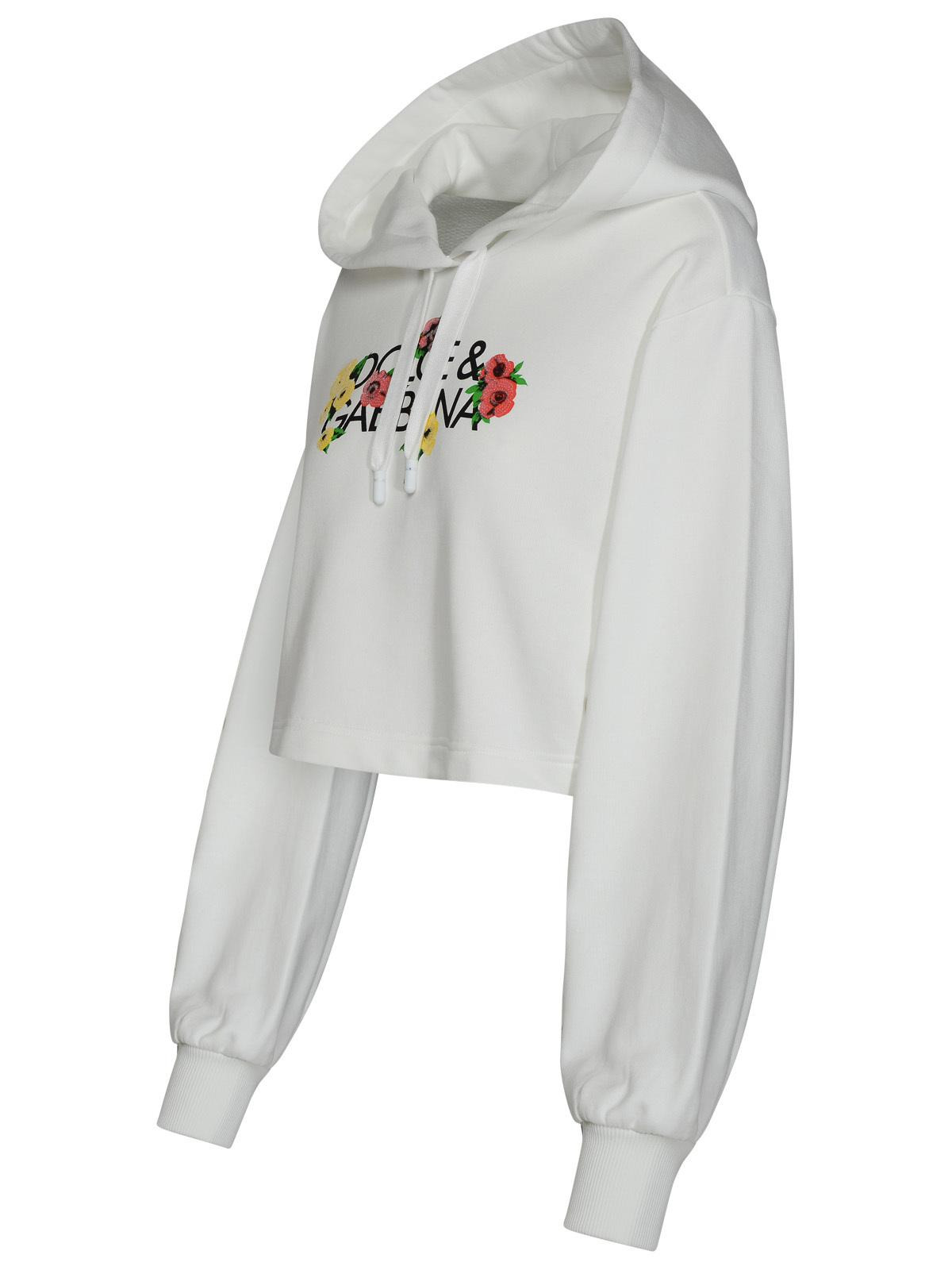 Dolce & Gabbana White Cotton Sweatshirt Women - 2