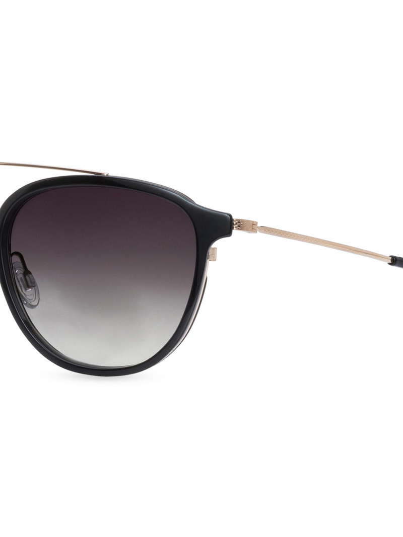 Men's Courtier 55MM Aviator Sunglasses - Black Gold Smolder 3
