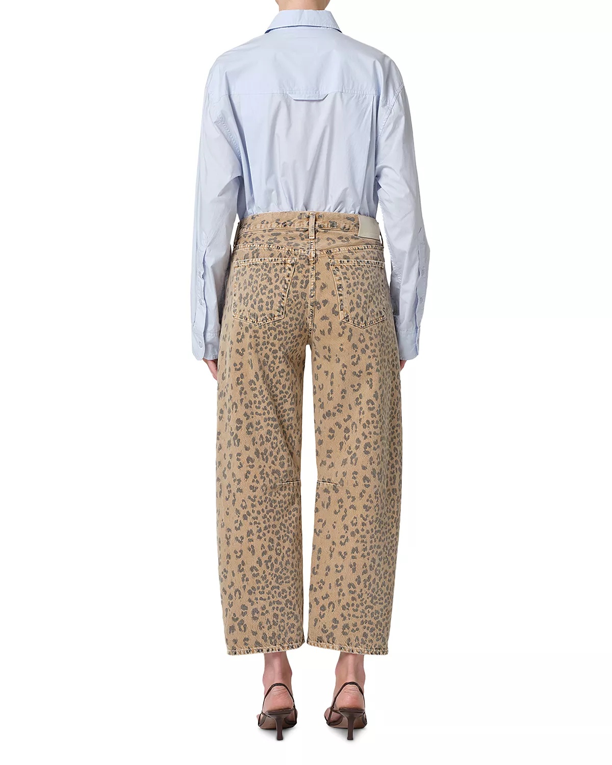 Miro High Rise Relaxed Jeans in Natural Cheetah - 4