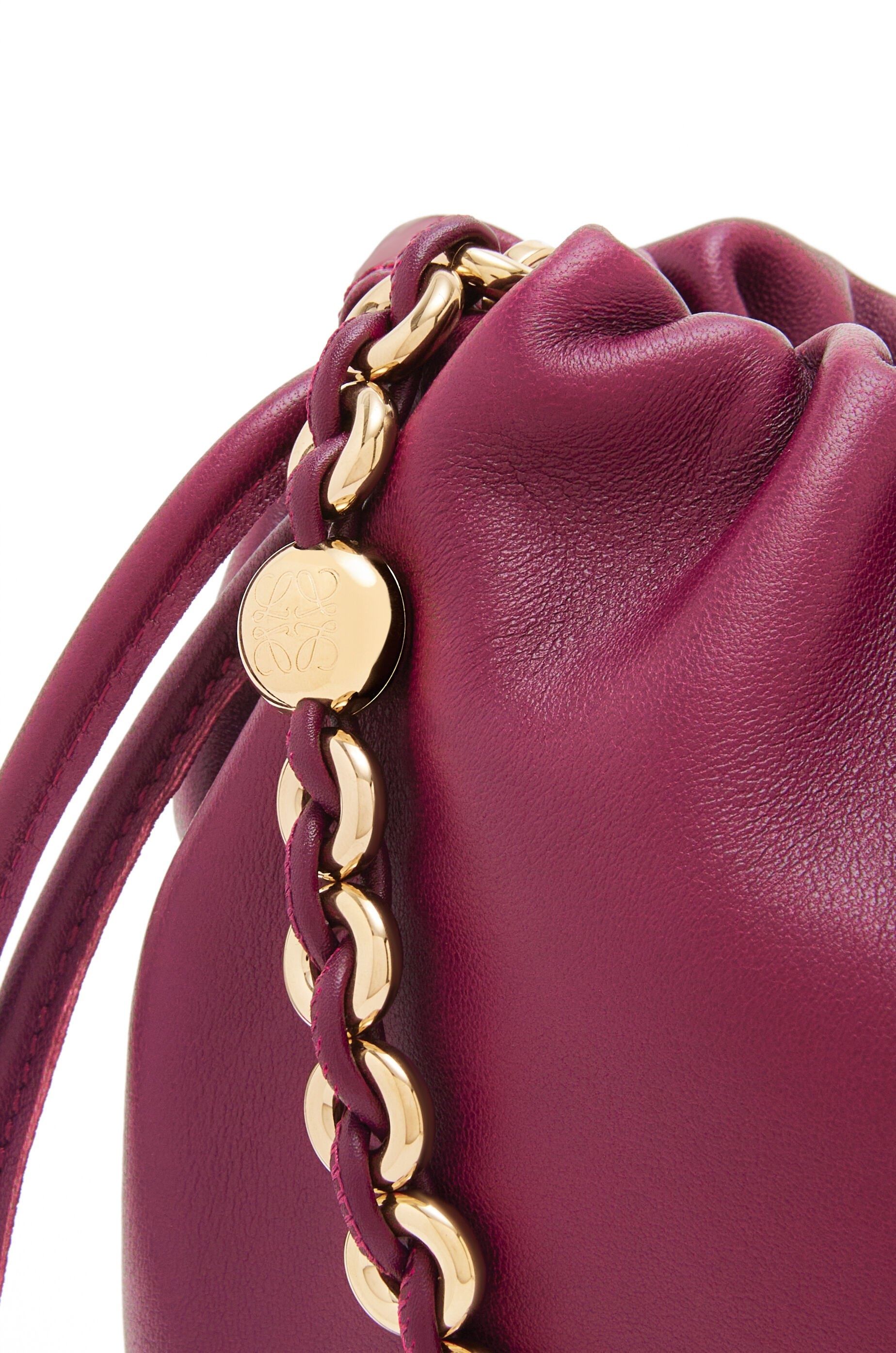 Flamenco Purse Bucket bag in mellow nappa lambskin - 10