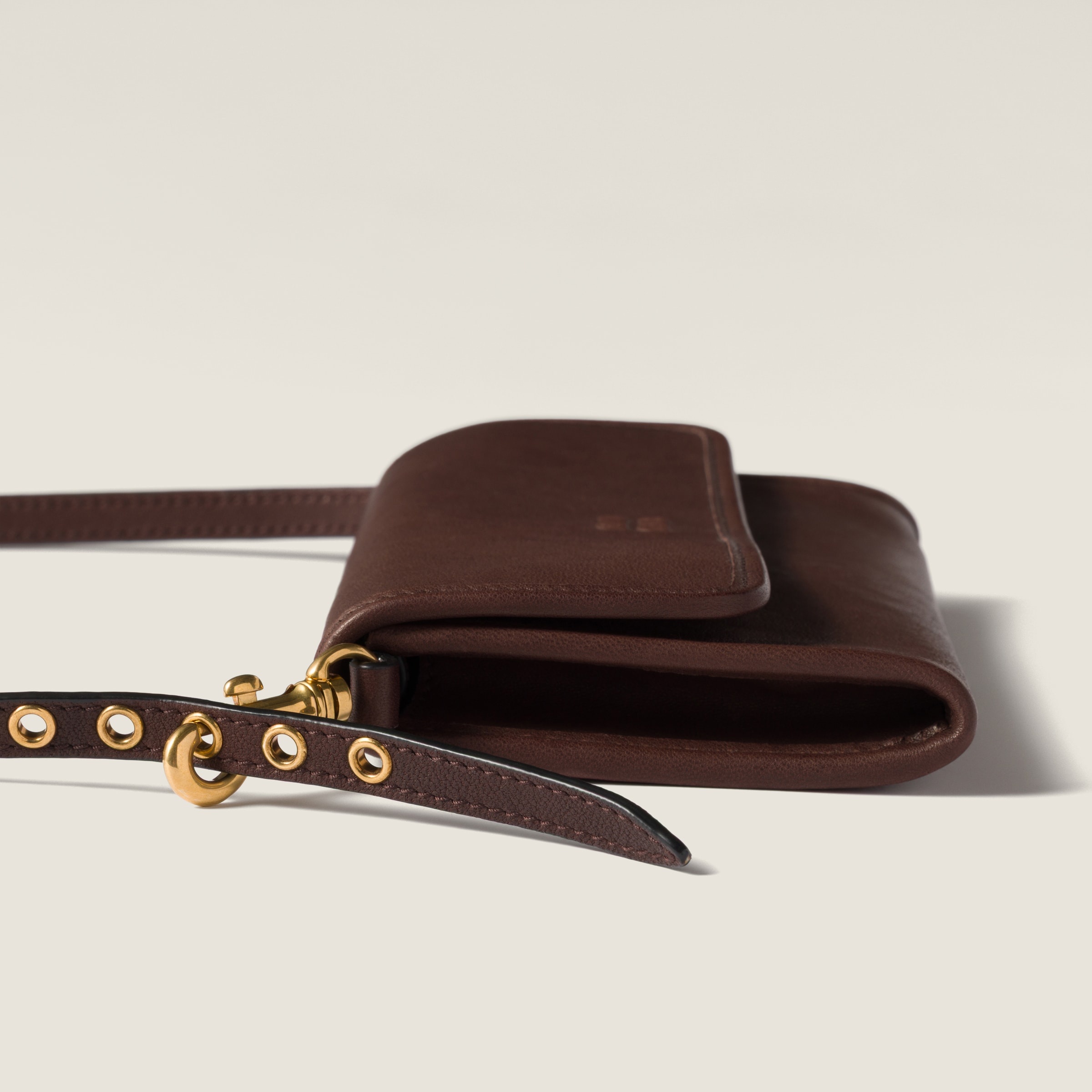 Nappa leather wallet with shoulder strap - 4