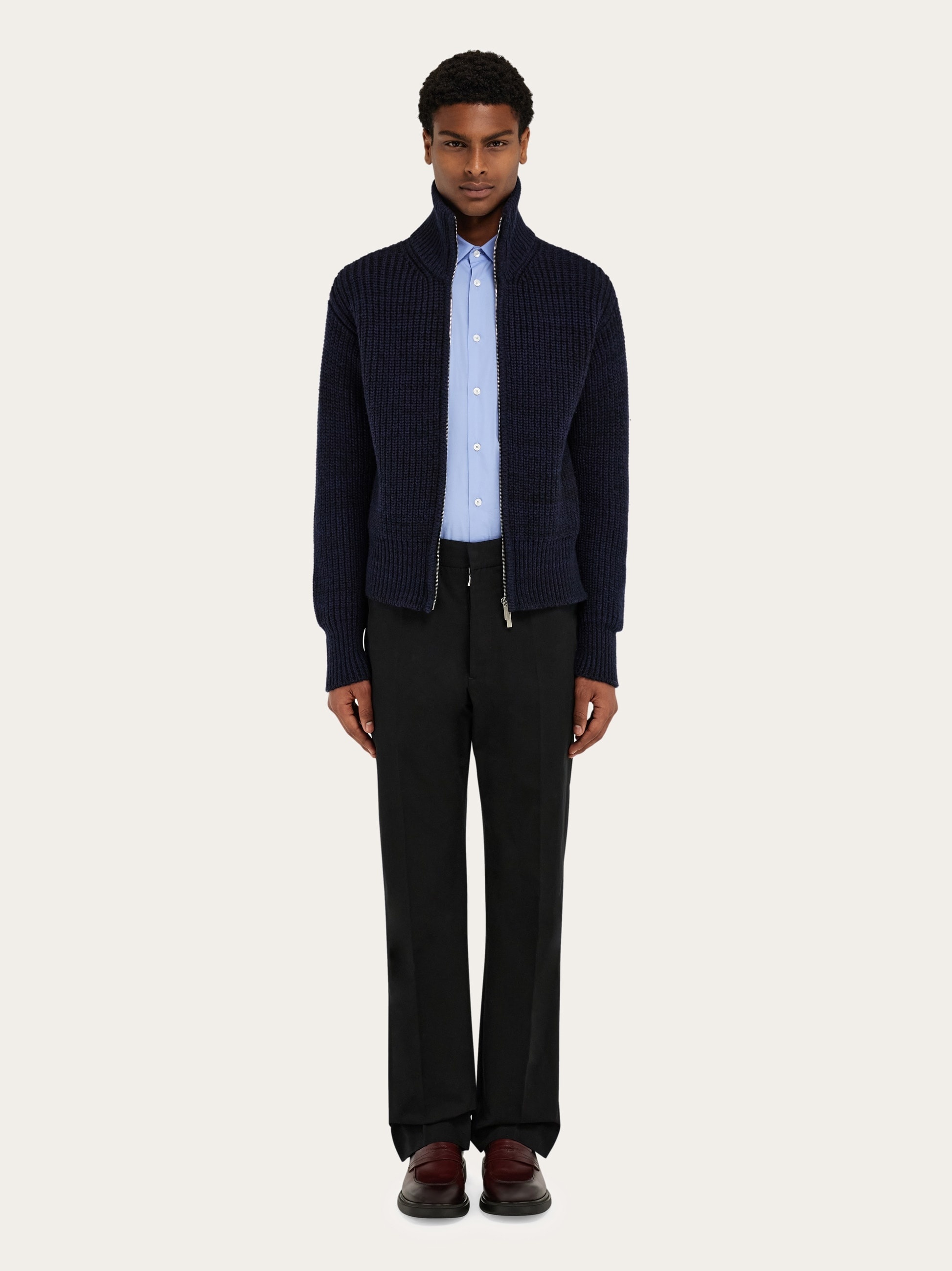 Knitted blouson - 9