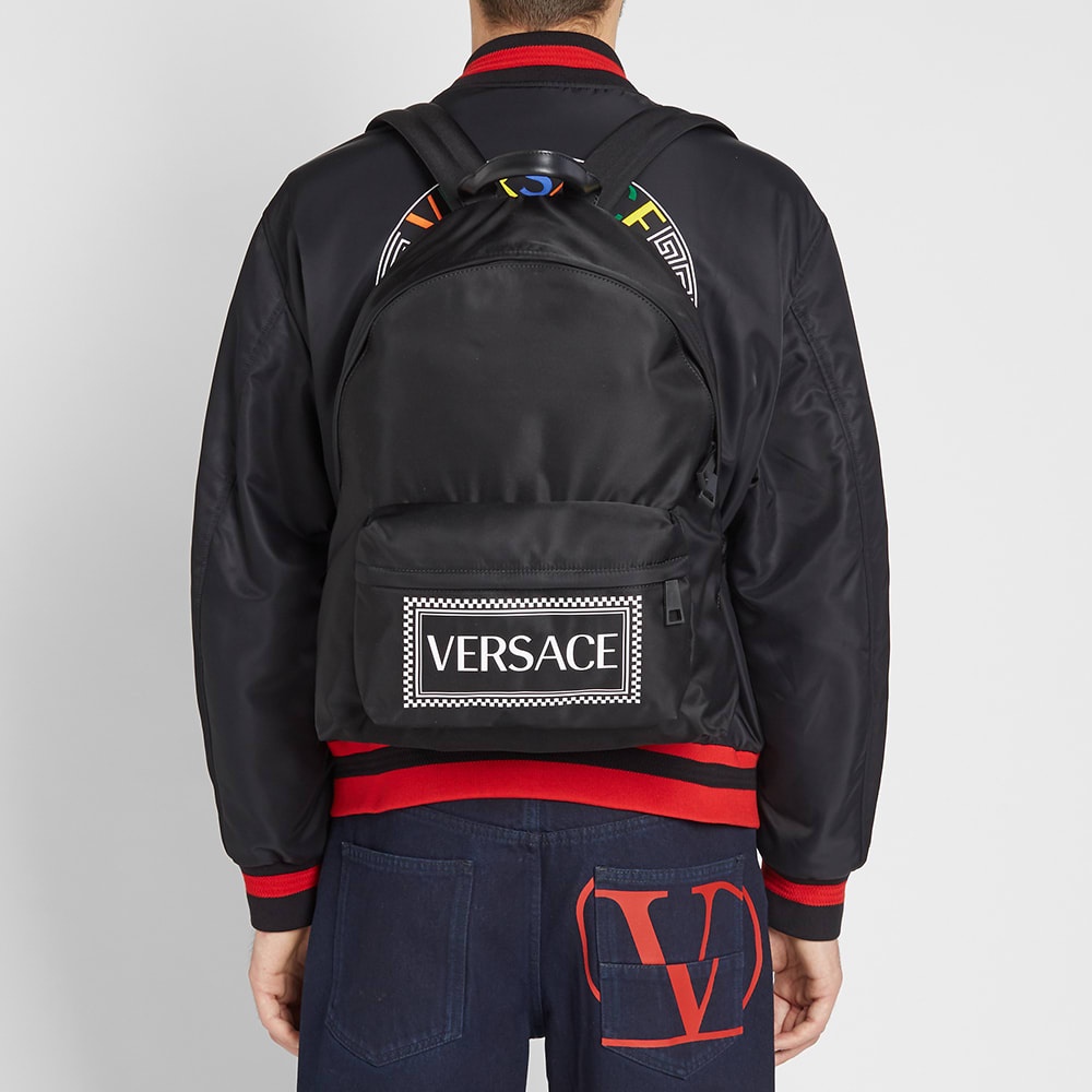 Versace Box Logo Backpack - 7