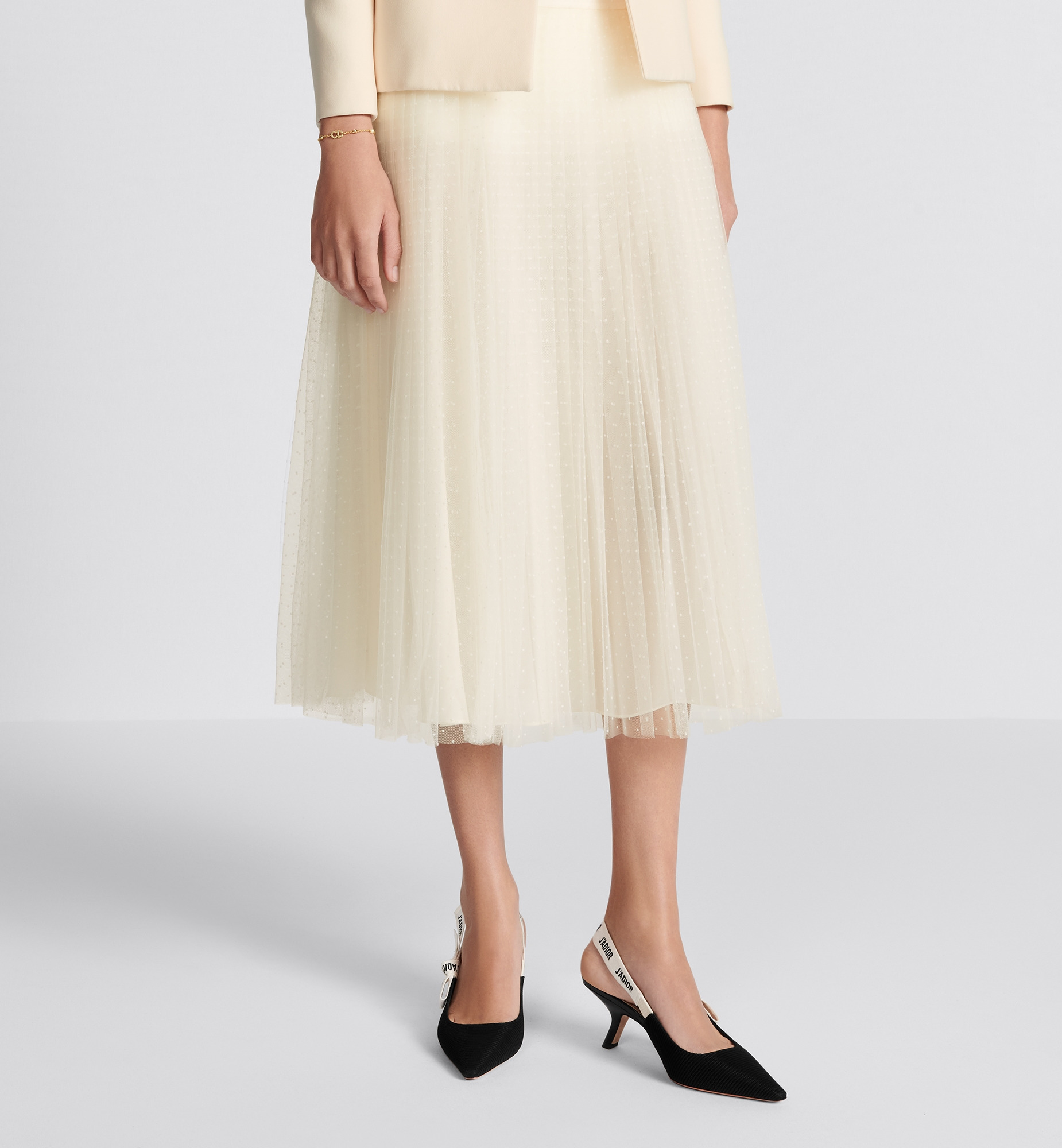 Mid-Length Pleated Skirt - 3