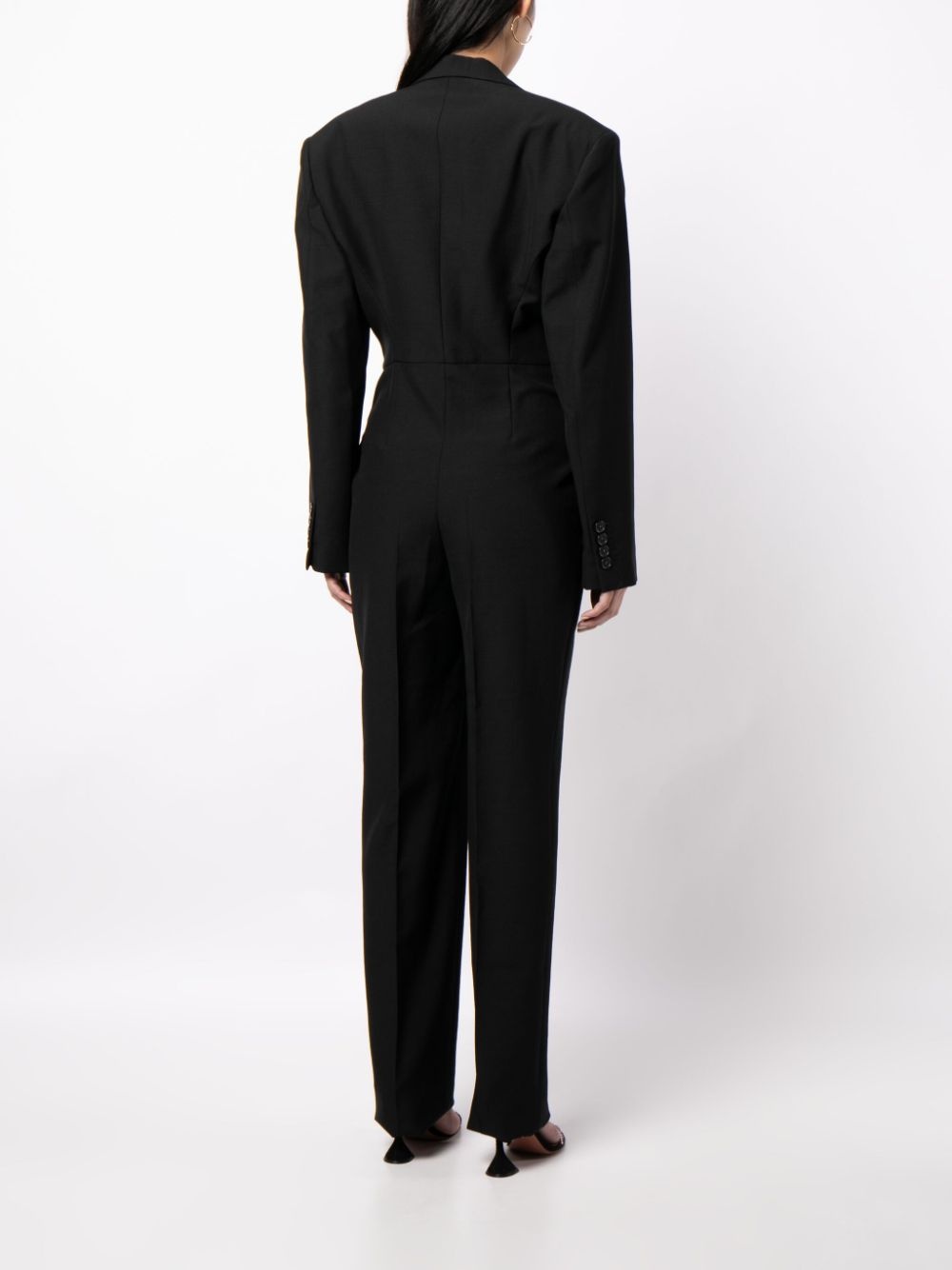 tailored wool jumpsuit - 4