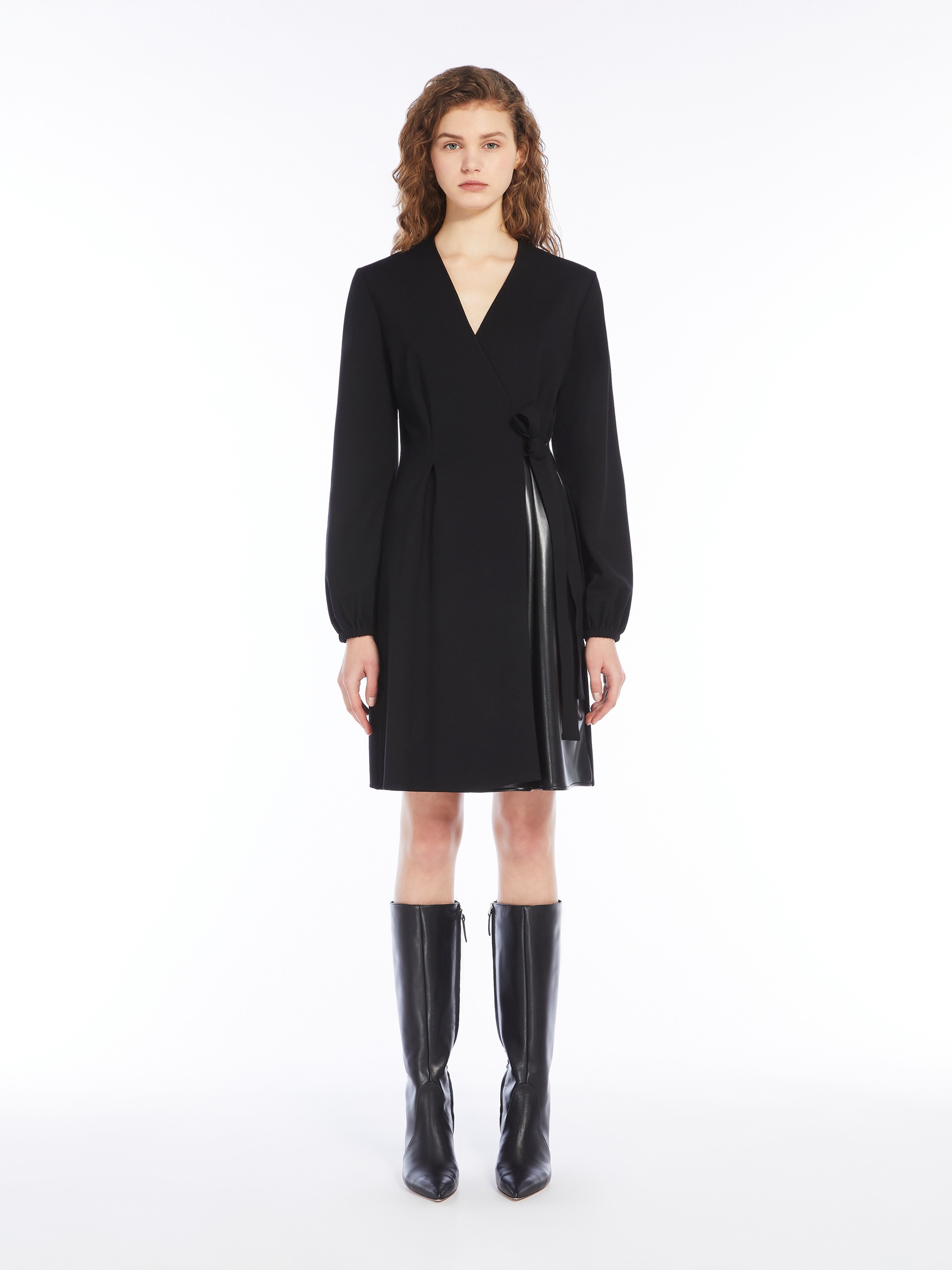 CENNARE Milano-knit short jersey dress - 3