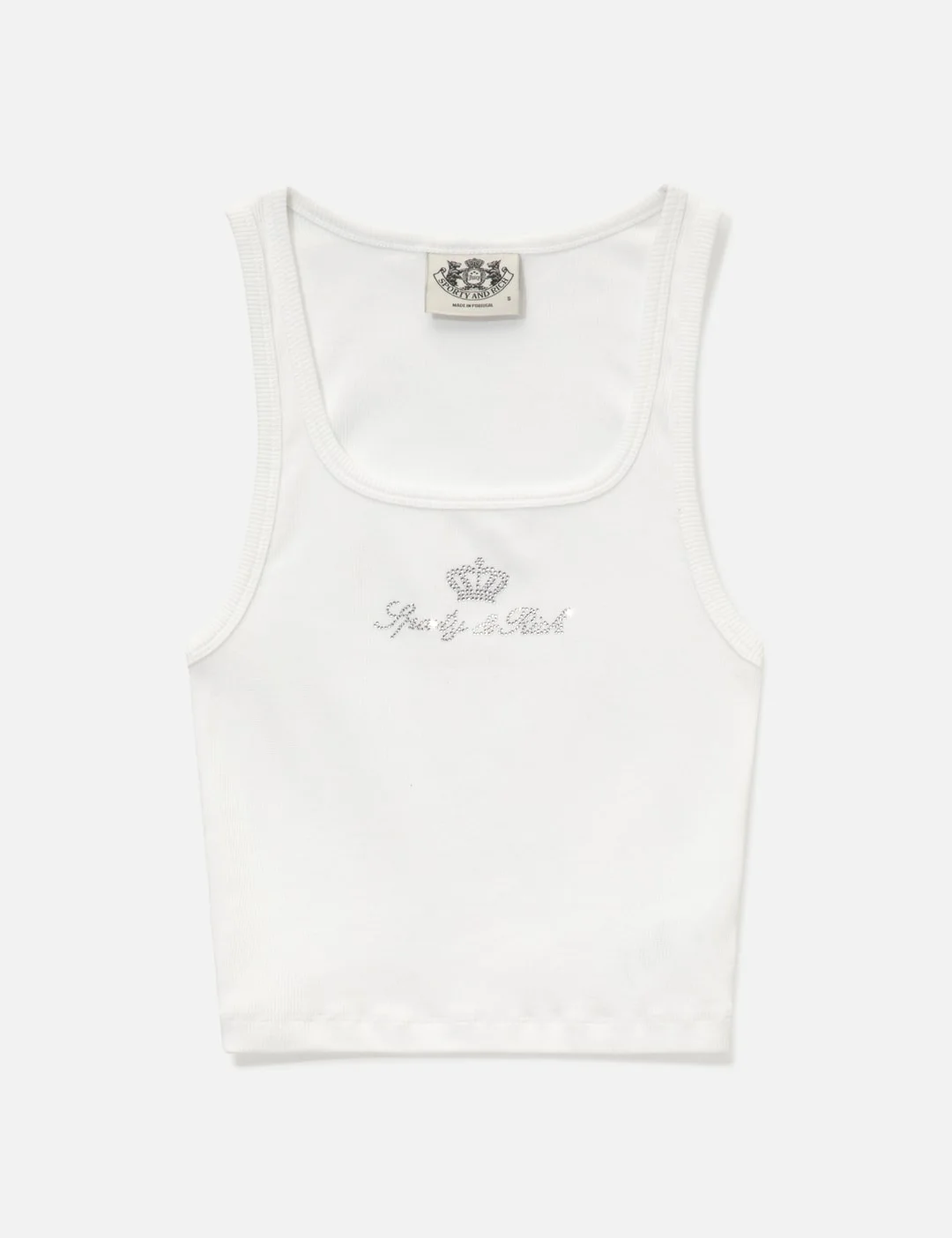 SPORTY & RICH X JUICY COUTURE CROWN RIBBED TANK - 1