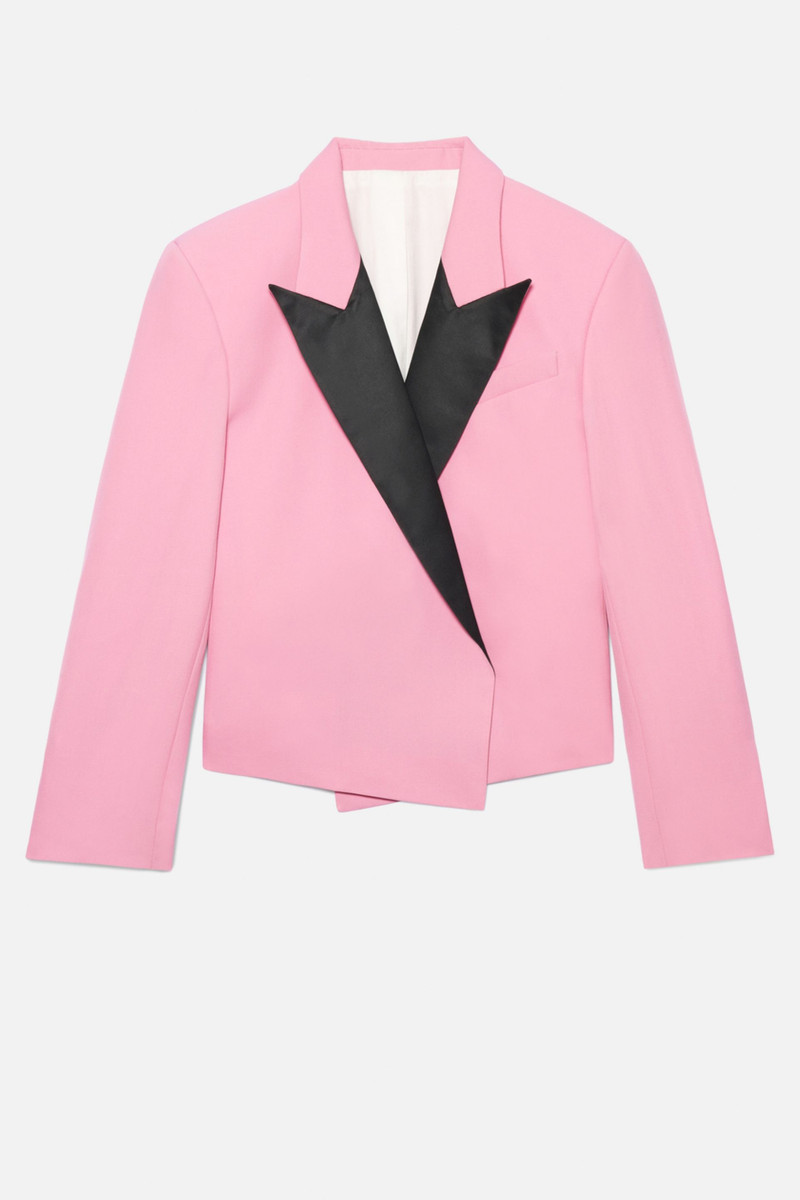 Short Jacket With Contrasted Lapel Collar 7