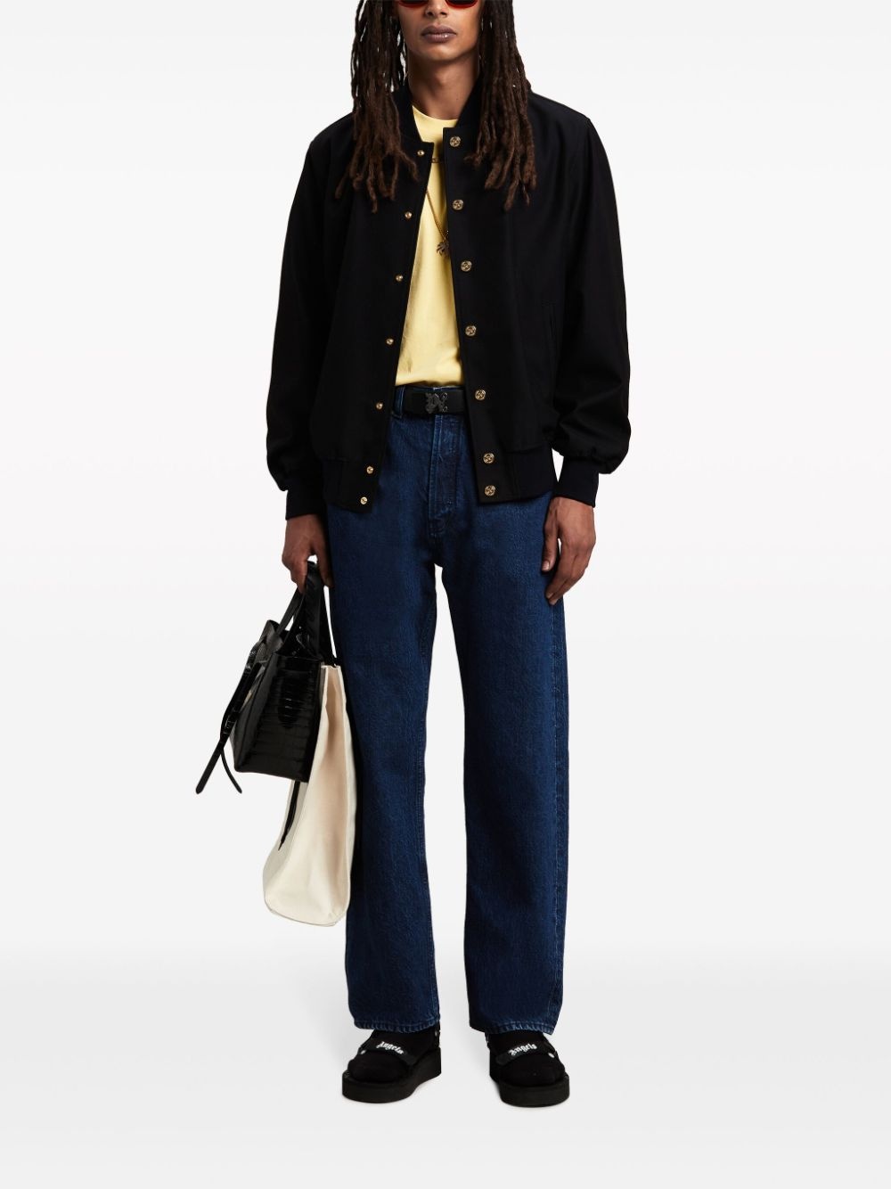 logo-print straight-leg jeans - 2