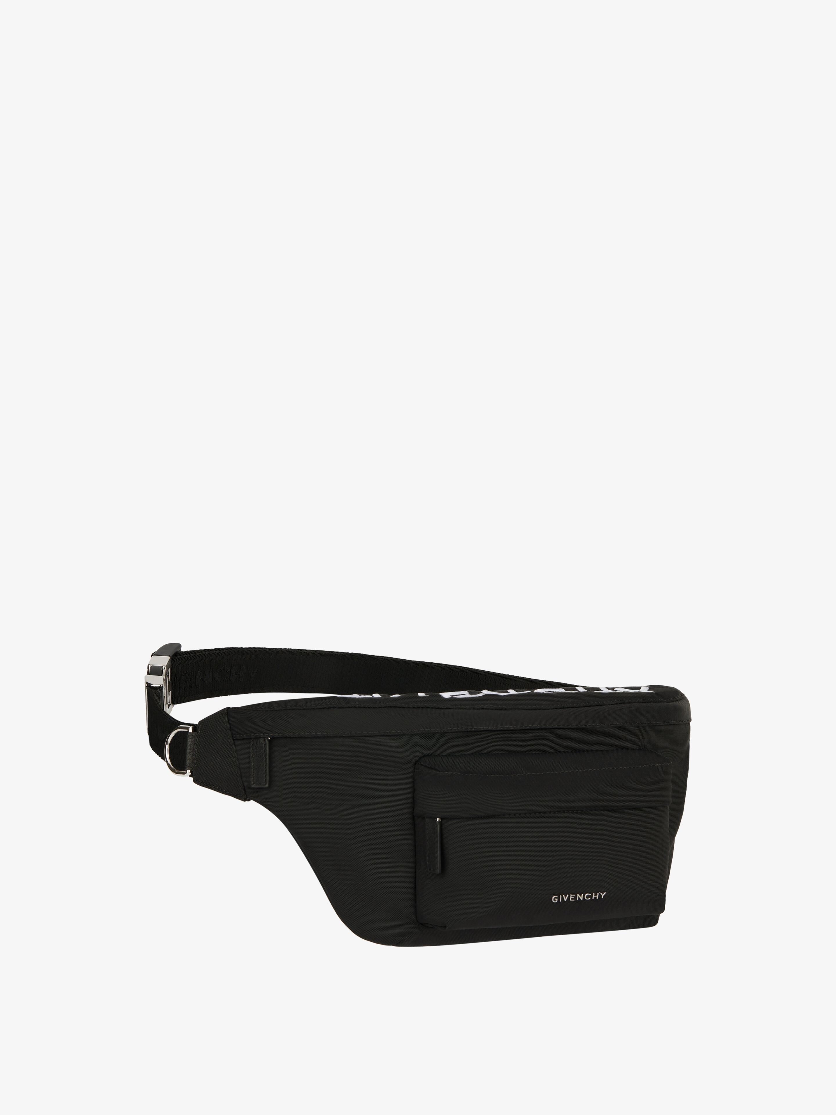 ESSENTIAL U BUMBAG IN NYLON WITH GIVENCHY EMBROIDERY - 2