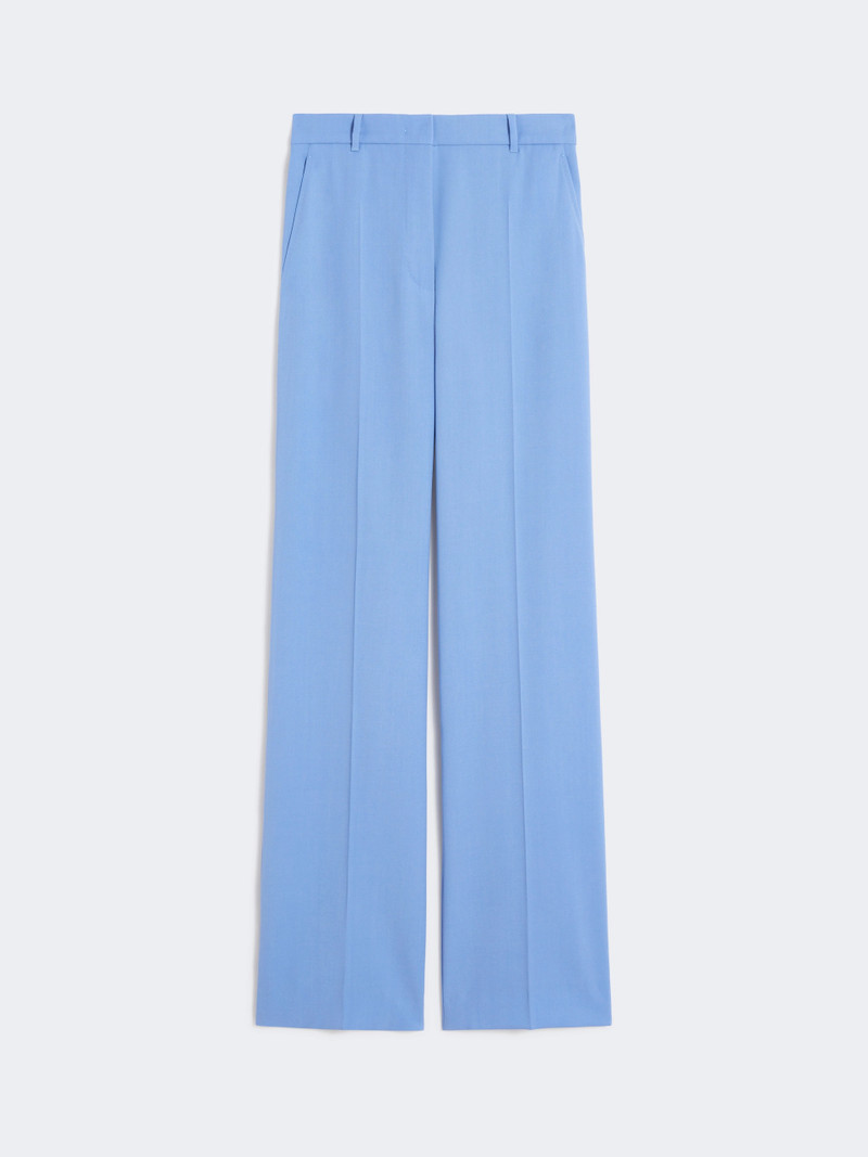 QUASAR Wool crepe trousers - LIGHT BLUE 1