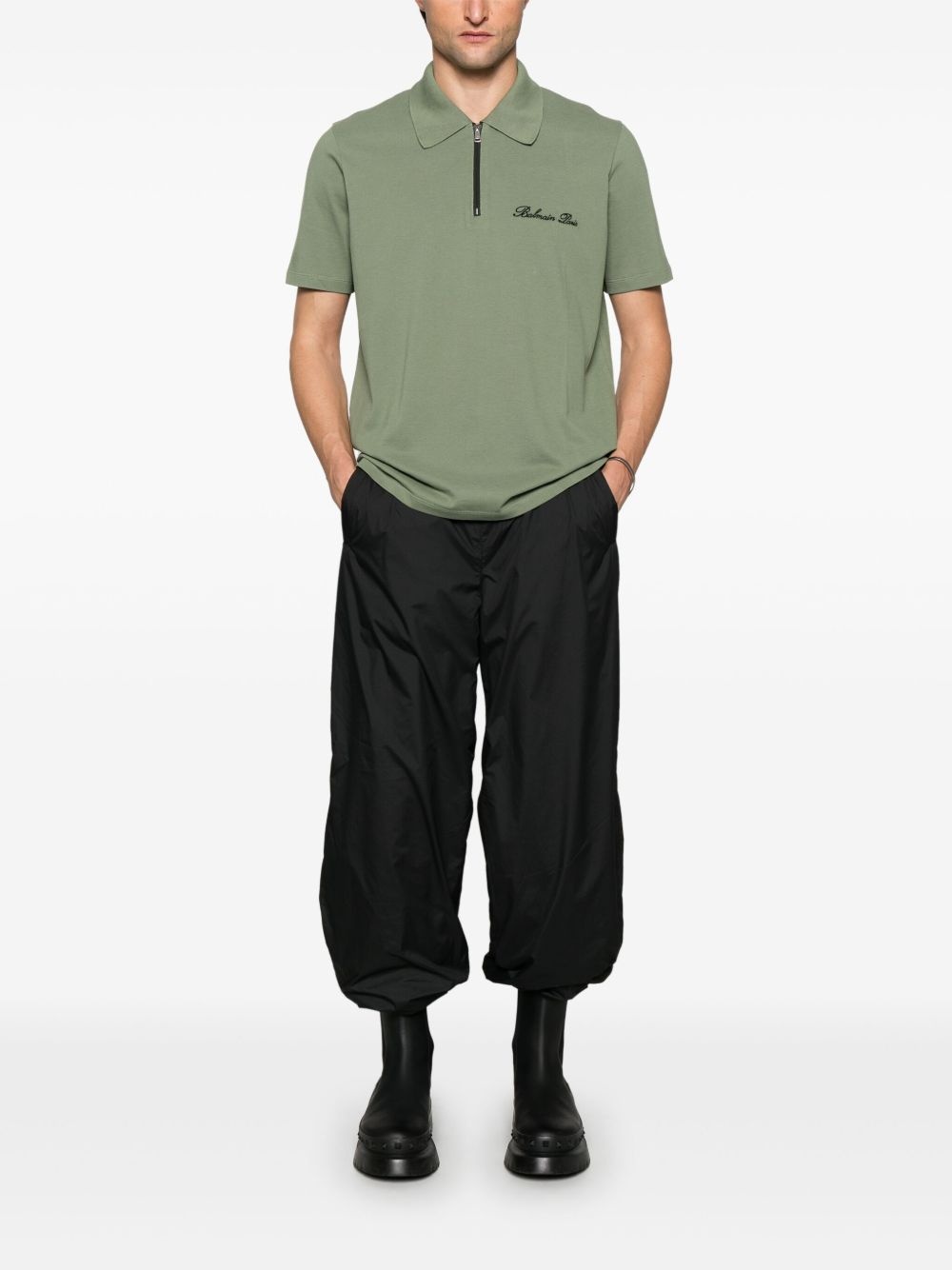 logo-embroidered polo shirt - 2