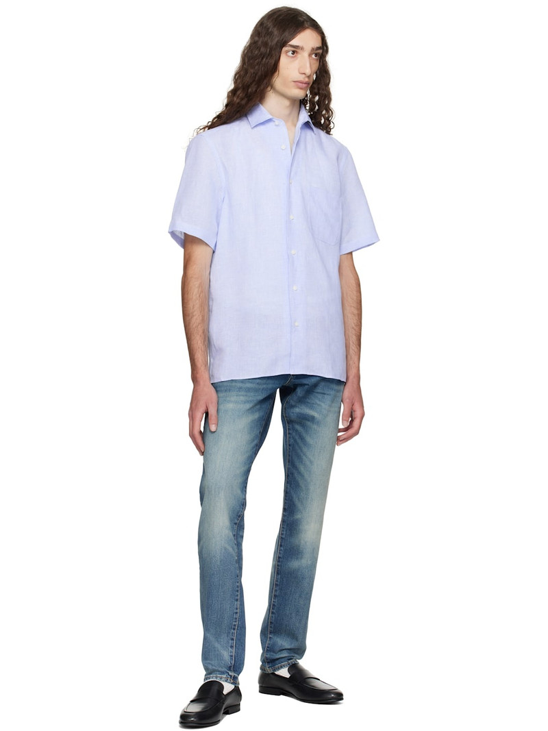 BOSS Blue BECKHAM Edition Regular-Fit Linen Shirt outlook
